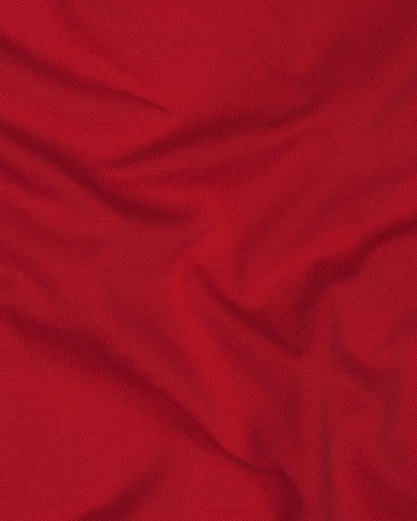 Tabasco Red Organic Cotton Pique Polo TS855-S, TS855-M, TS855-L, TS855-XL, TS855-XXL