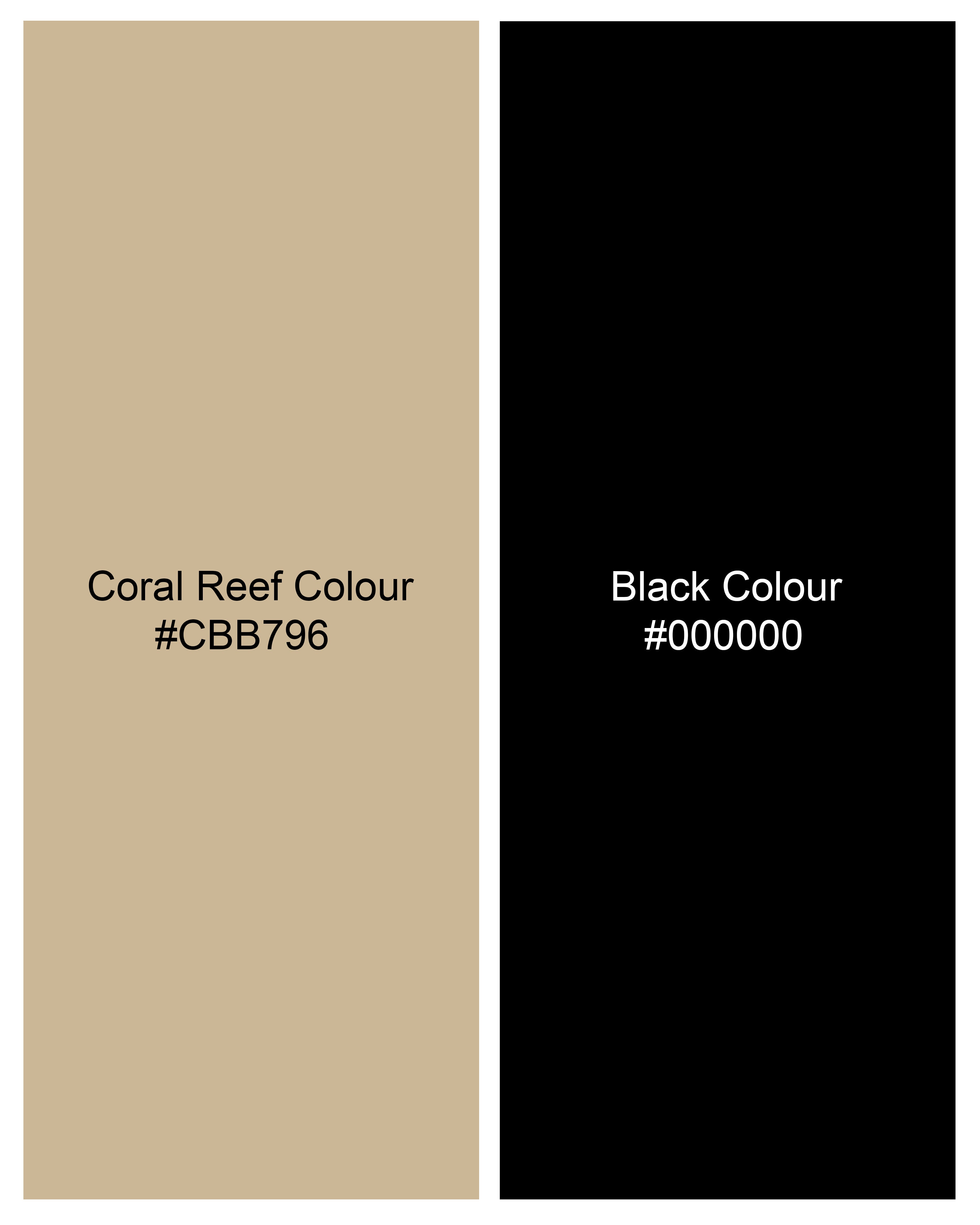 Coral Reef Brown with Black Dual Stripe Organic Cotton Pique Polo TS856-S, TS856-M, TS856-L, TS856-XL, TS856-XXL