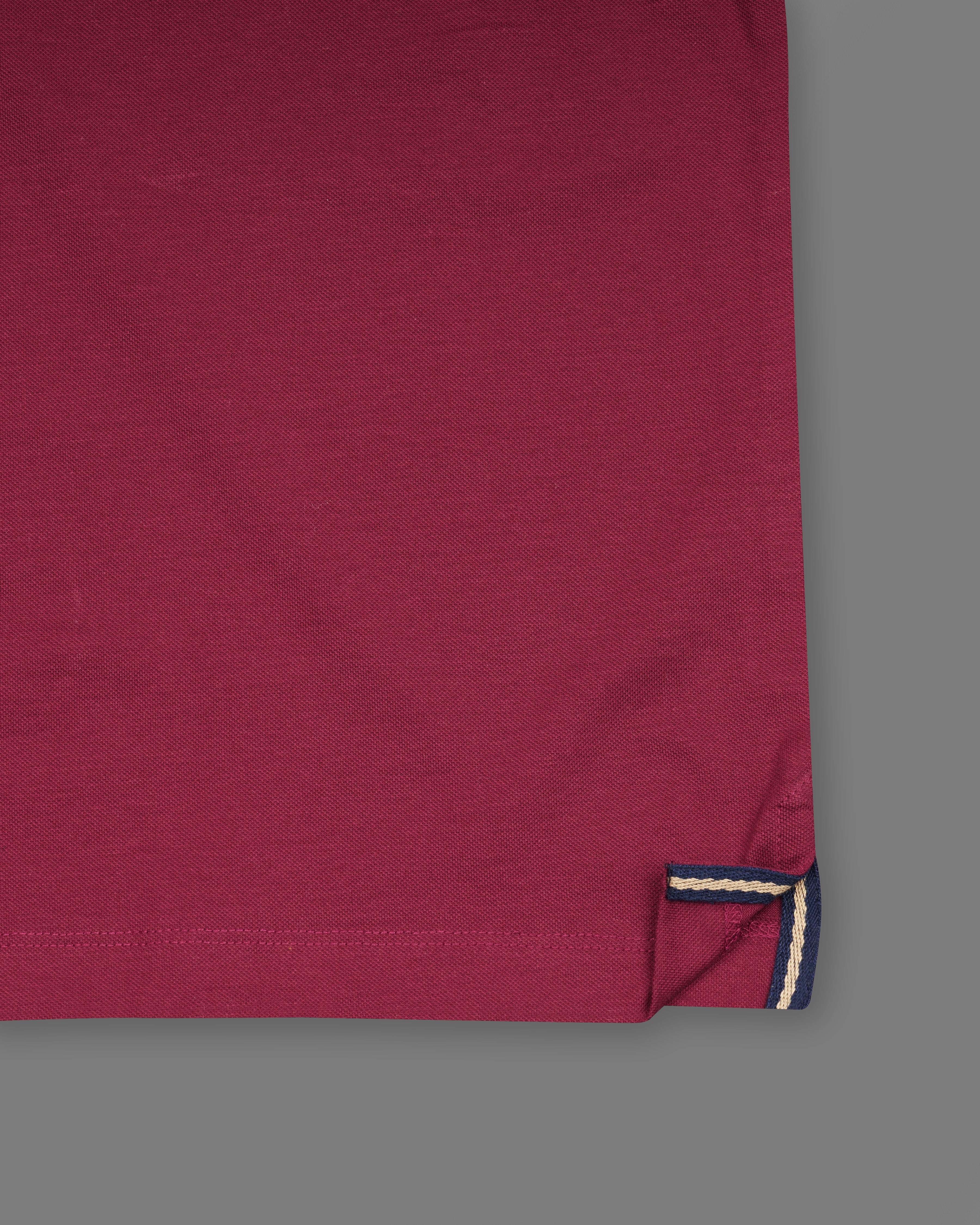 Cordovan Maroon Organic Cotton Mercerised Pique Polo TS860-S, TS860-M, TS860-L, TS860-XL, TS860-XXL