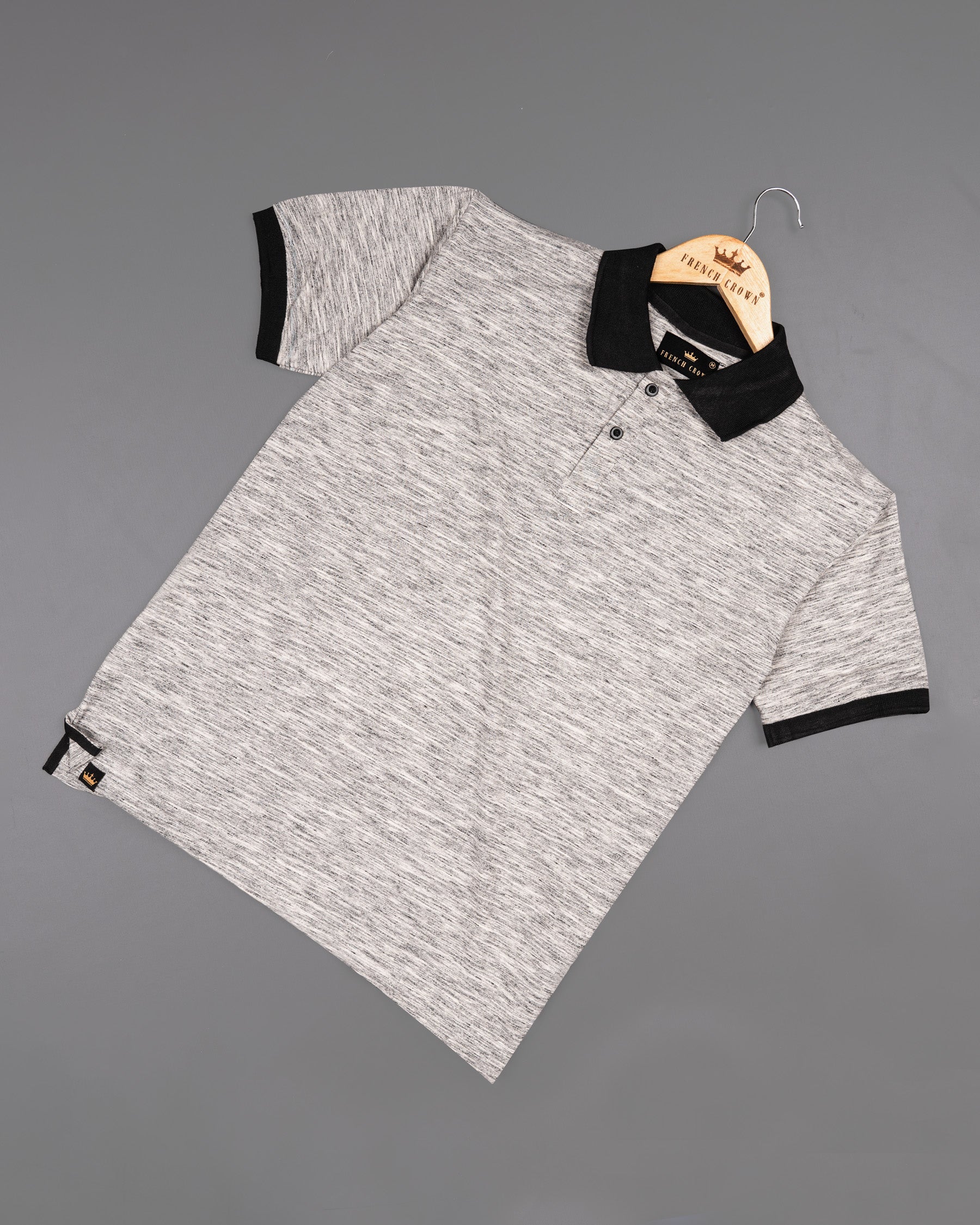 Carrara and Dove Gray Super Soft Organic Pique Polo TS404-S, TS404-M, TS404-L, TS404-XL, TS404-XXL, TS404-3XL, TS404-4XL