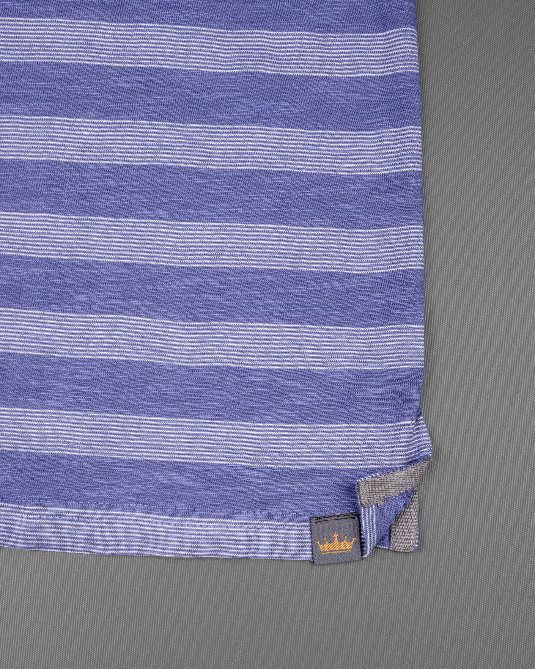 Scampi Blue Pinstriped Super Soft Organic Pique Polo TS409-S, TS409-M, TS409-L, TS409-XL, TS409-XXL, TS409-3XL, TS409-4XL