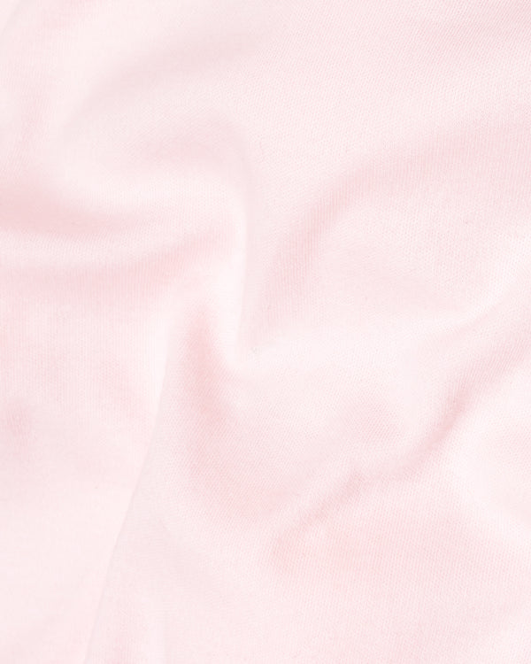 Fair Pink with grey flap Pocket Super Soft heavyweight premium cotton winter T-shirt TS414-S, TS414-M, TS414-L, TS414-XL, TS414-XXL, TS414-3XL, TS414-4XL
