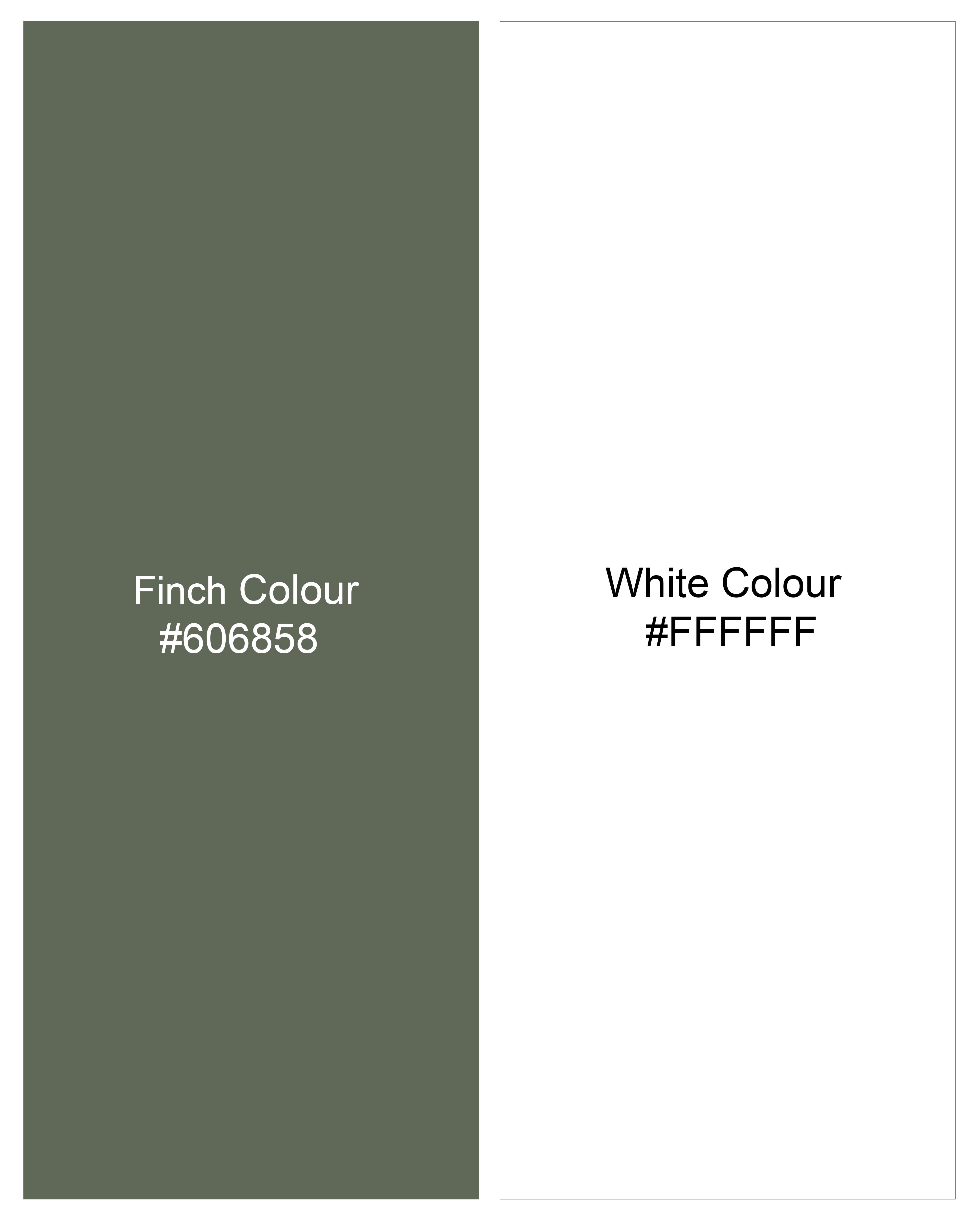 Finch Green and White Super Soft Premium Cotton Organic Cotton Jersey T-Shirt TS709-S, TS709-M, TS709-L, TS709-XL, TS709-XXL