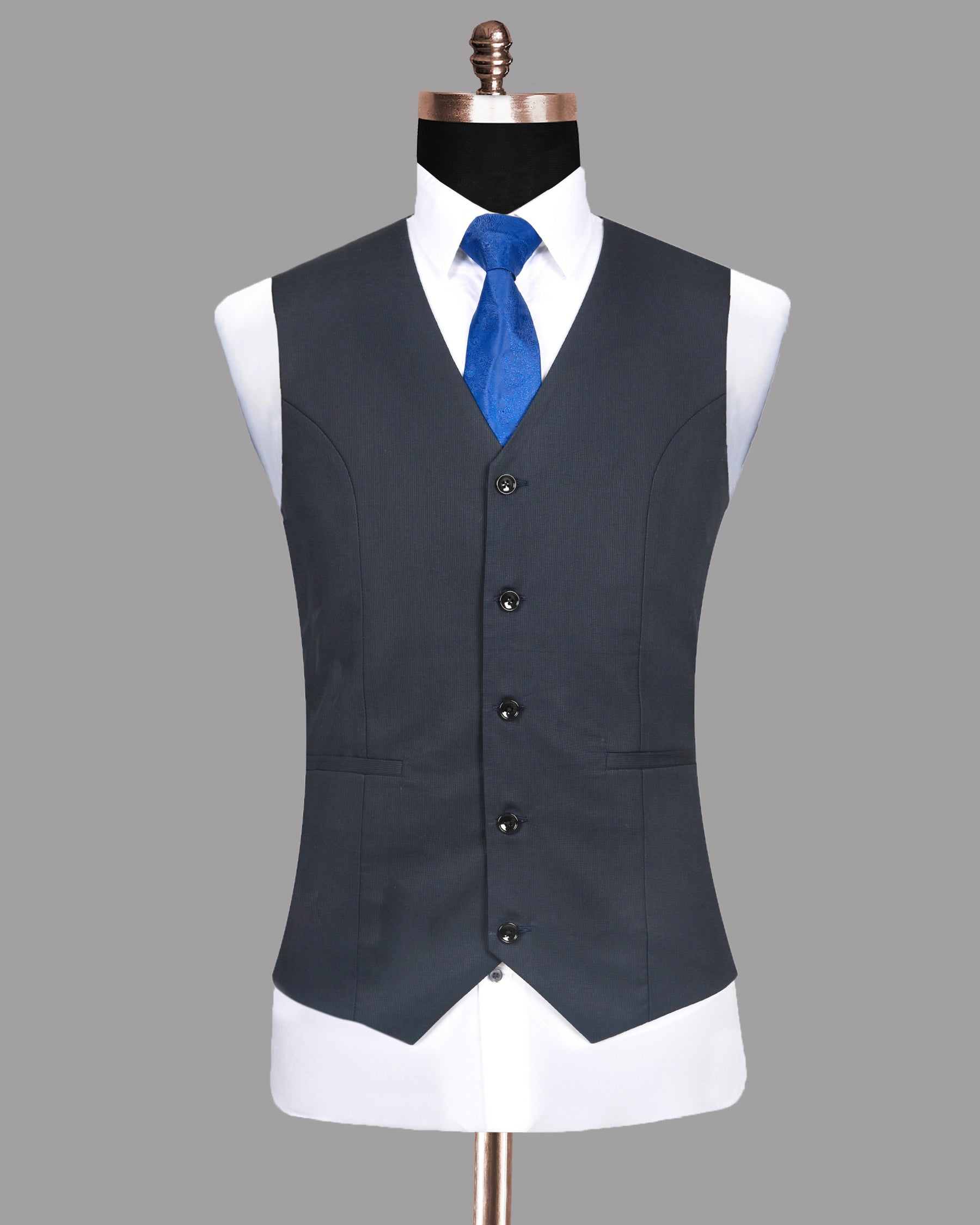 Navy Subtle Pinstriped Premium Cotton Sport Waistcoat V105-38, V105-42, V105-44, V105-46, V105-48, V105-50, V105-52, V105-54, V105-56, V105-58, V105-60, V105-36, V105-40