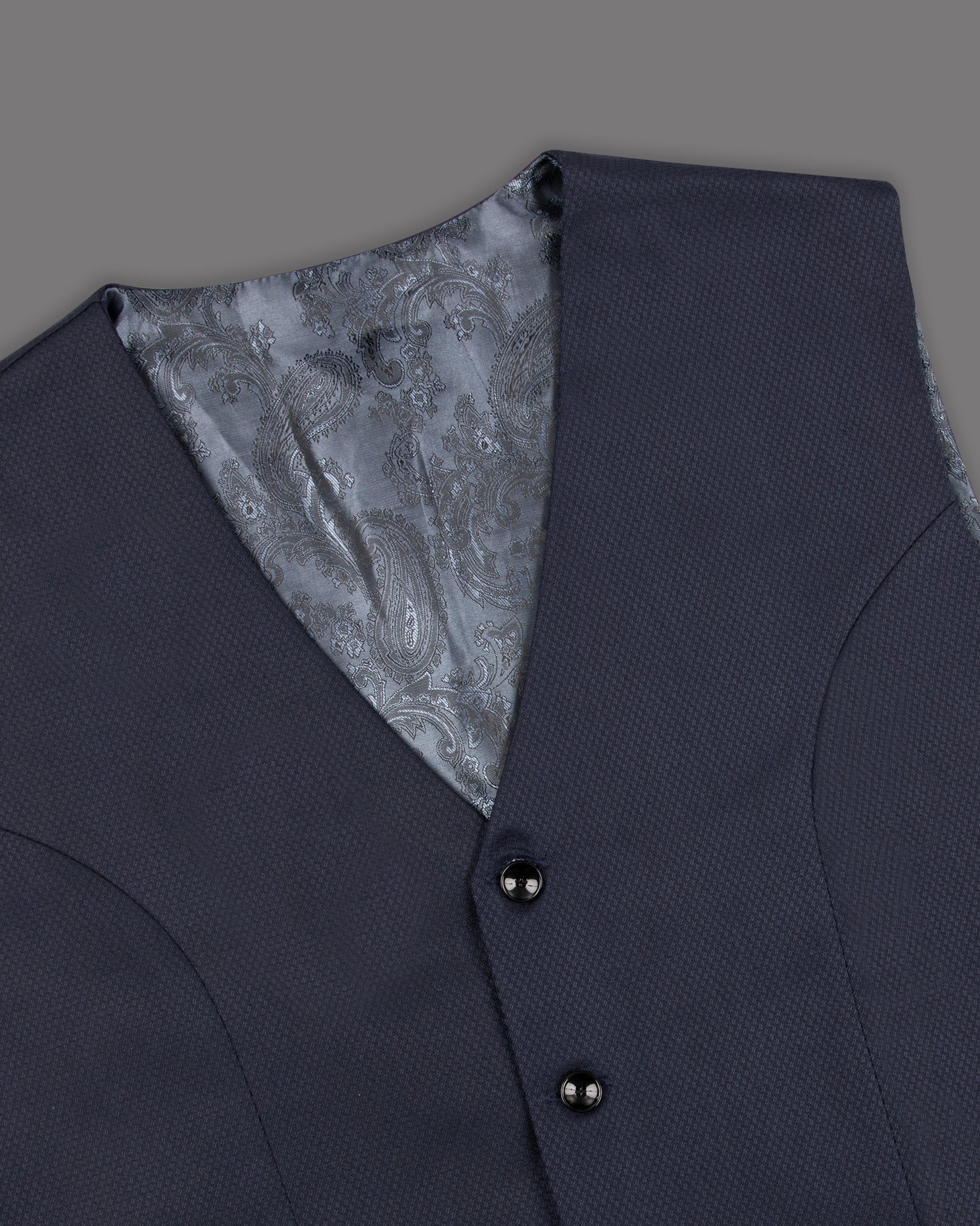 Royal Blue Wool-rich Waistcoat