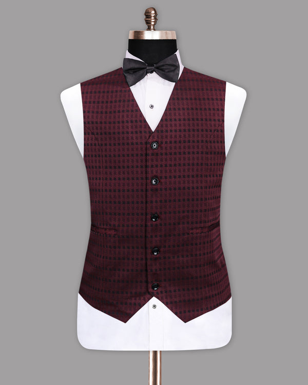 Cedar Jacquard Designer Waistcoat V1177-38, V1177-36, V1177-40, V1177-42, V1177-44, V1177-50, V1177-52, V1177-54, V1177-56, V1177-58, V1177-60, V1177-46, V1177-48