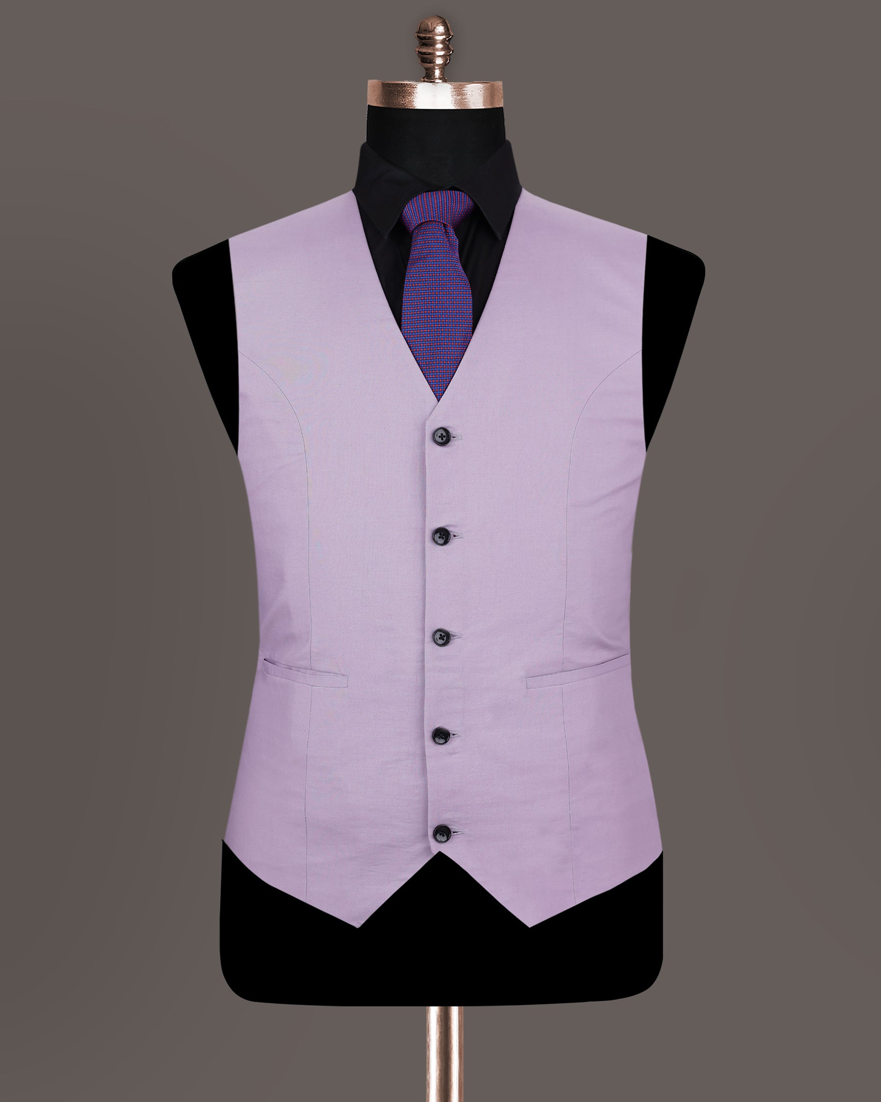 London Hue Lilac Premium Cotton Waistcoat V1198-48, V1198-58, V1198-38, V1198-42, V1198-44, V1198-46, V1198-52, V1198-54, V1198-56, V1198-60, V1198-36, V1198-40, V1198-50