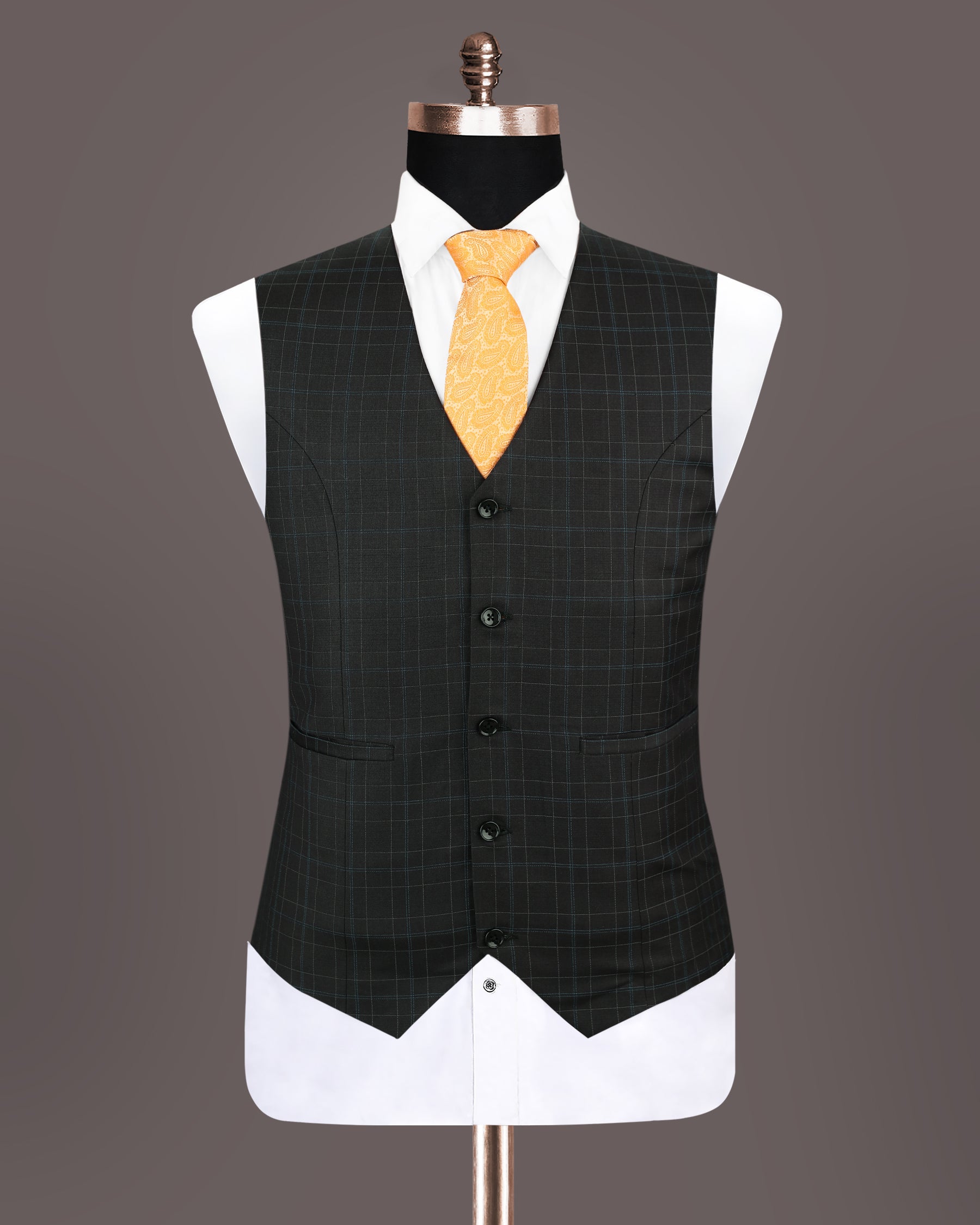 Blackcurrant Windowpane Wool Rich Waistcoat V1203-54, V1203-56, V1203-48, V1203-36, V1203-38, V1203-40, V1203-42, V1203-50, V1203-44, V1203-46, V1203-52, V1203-60, V1203-58