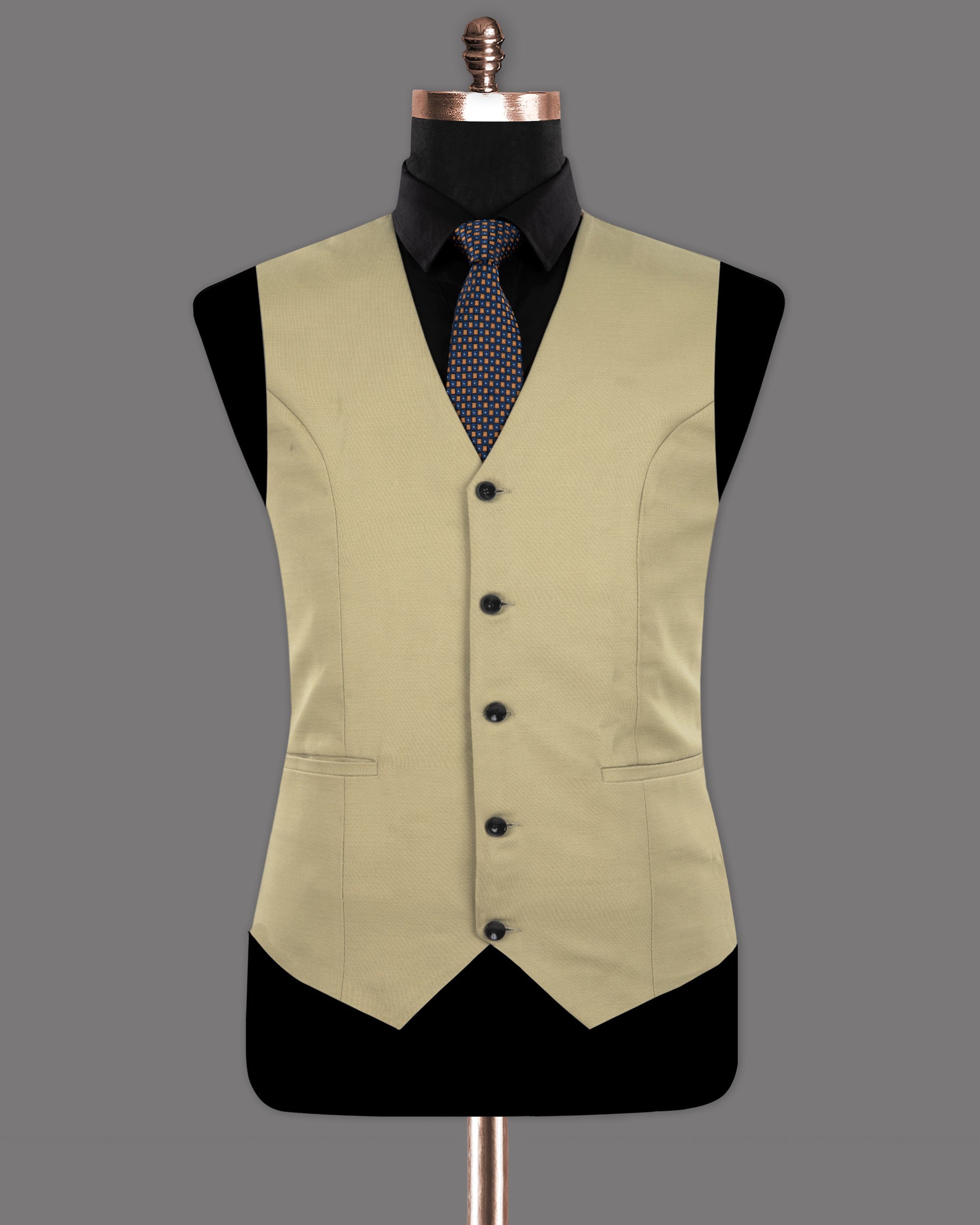 Hampton Cream Premium Cotton Waistcoat V1261-36, V1261-38, V1261-40, V1261-42, V1261-44, V1261-46, V1261-48, V1261-50, V1261-52, V1261-54, V1261-56, V1261-58, V1261-60