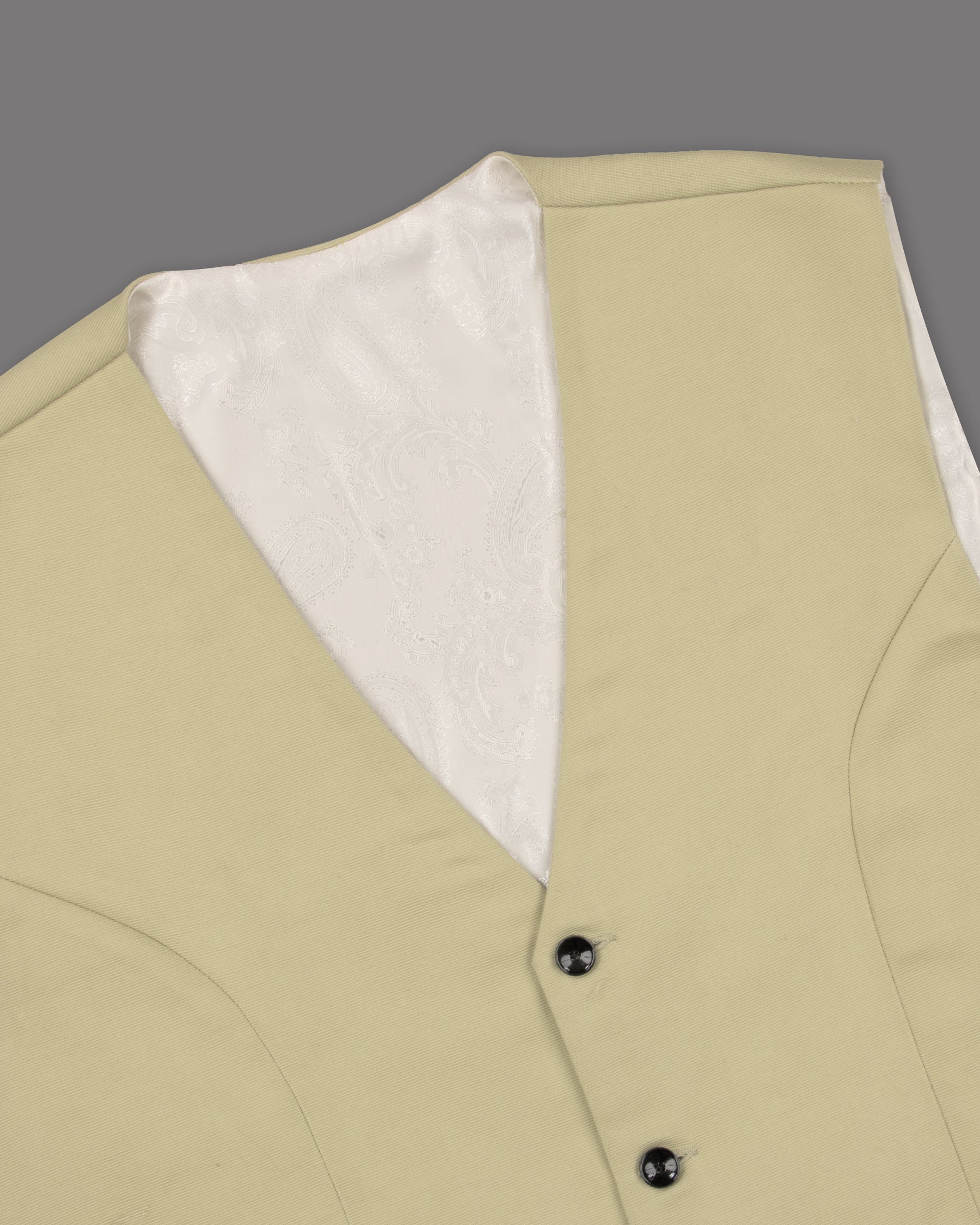 Hampton Cream Premium Cotton Waistcoat