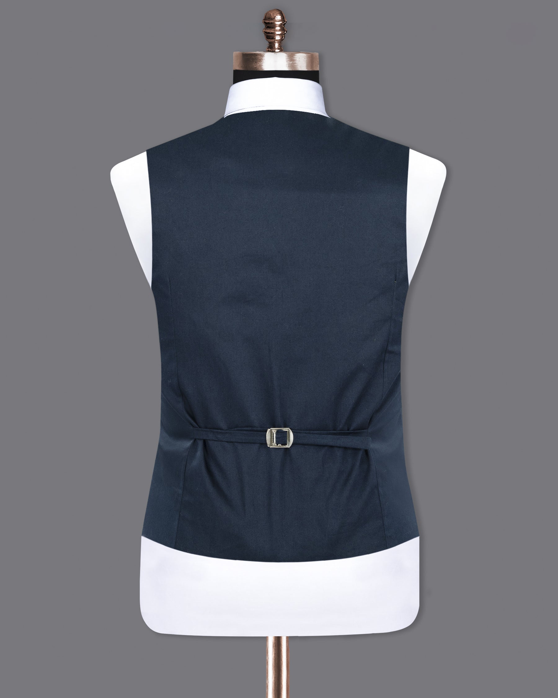 Outer Space Blue Premium Cotton Waistcoat