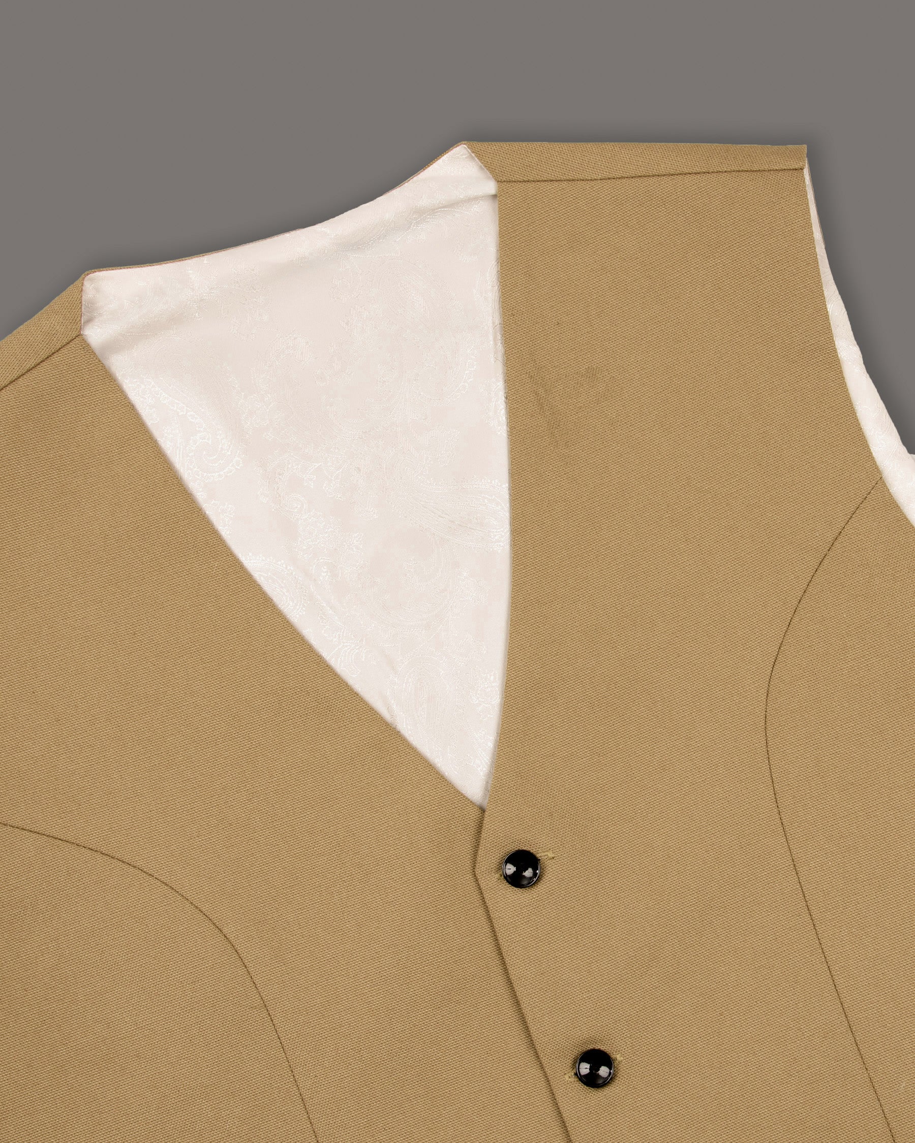 Mongoose Cream Stretchable Premium Cotton traveler Waistcoat