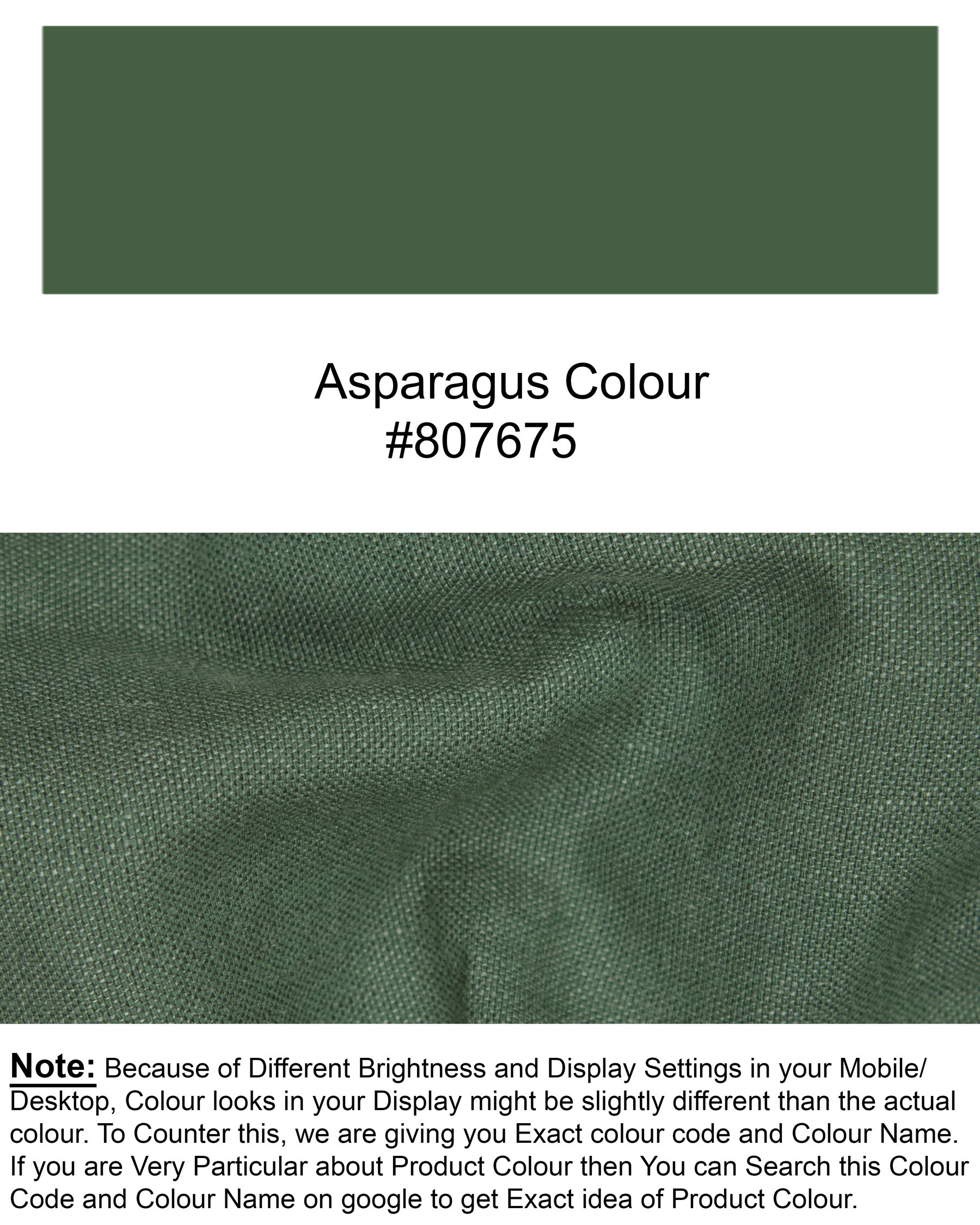 Asparagus Green Luxurious Linen Waistcoat