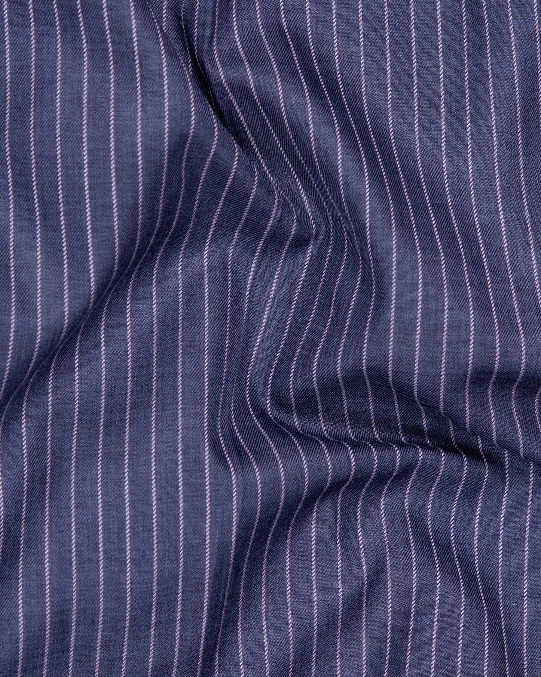 Martinique Blue with Prelude Striped Premium Cotton Waistcoat