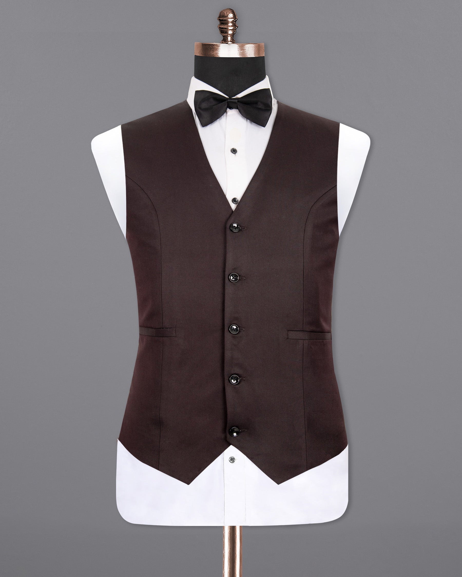 Aubergine Wool Rich Waistcoat V1306-36, V1306-38, V1306-40, V1306-42, V1306-44, V1306-46, V1306-48, V1306-50, V1306-52, V1306-54, V1306-56, V1306-58, V1306-60