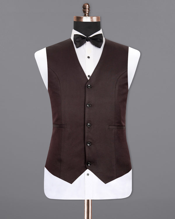 Aubergine Wool Rich Waistcoat V1306-36, V1306-38, V1306-40, V1306-42, V1306-44, V1306-46, V1306-48, V1306-50, V1306-52, V1306-54, V1306-56, V1306-58, V1306-60