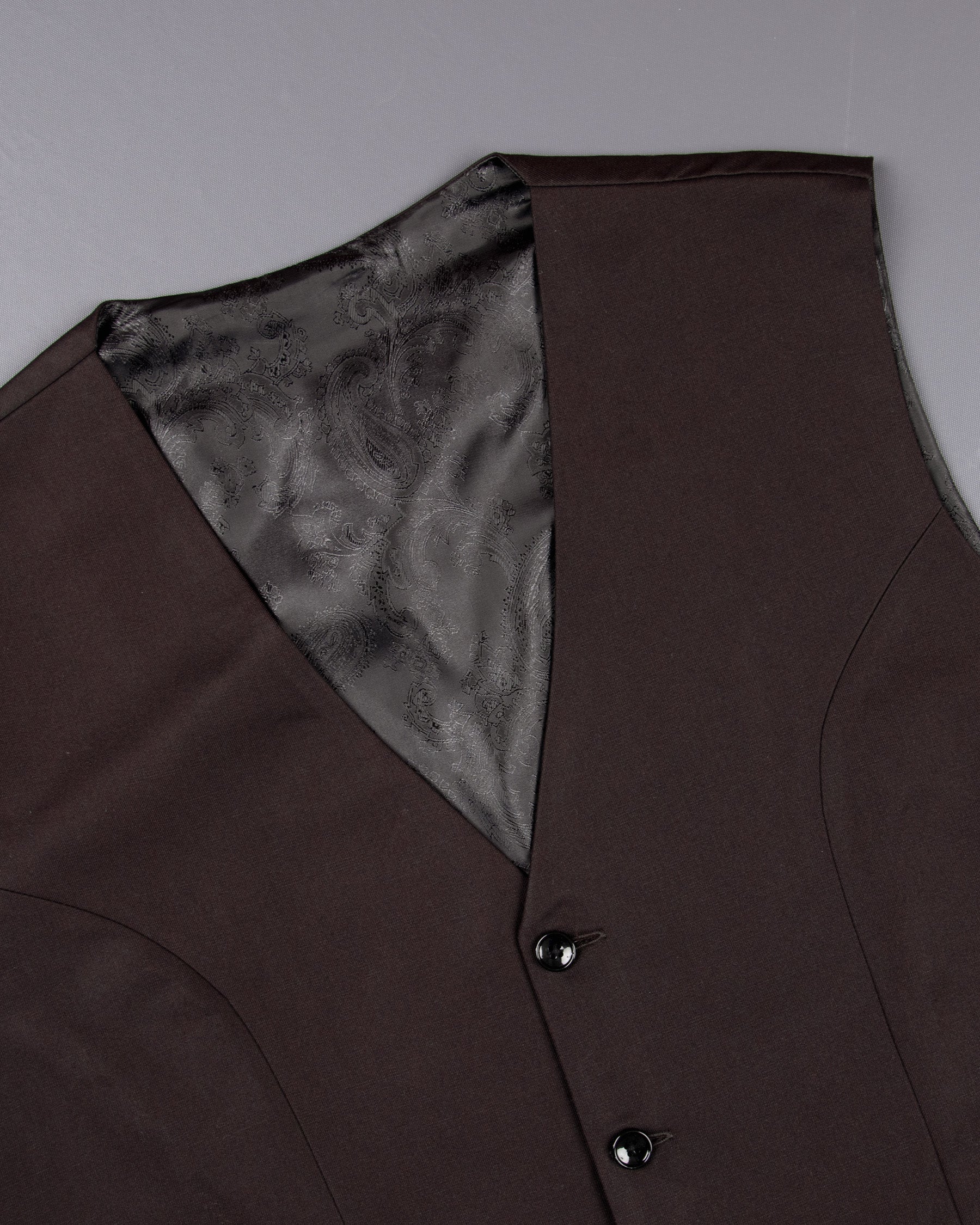 Aubergine Wool Rich Waistcoat V1306-36, V1306-38, V1306-40, V1306-42, V1306-44, V1306-46, V1306-48, V1306-50, V1306-52, V1306-54, V1306-56, V1306-58, V1306-60