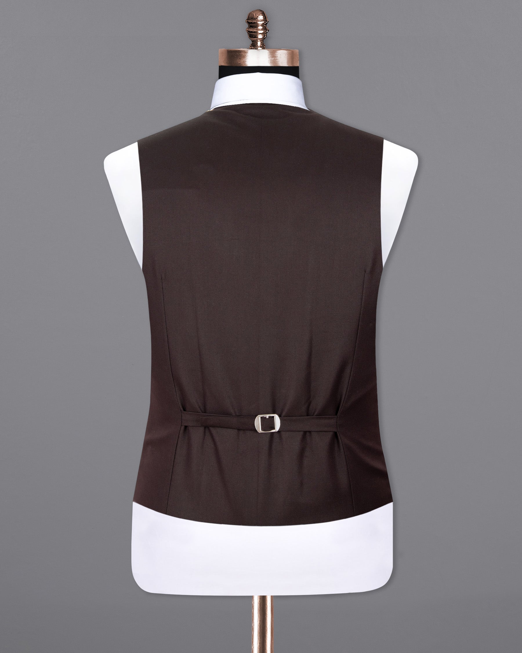 Aubergine Wool Rich Waistcoat