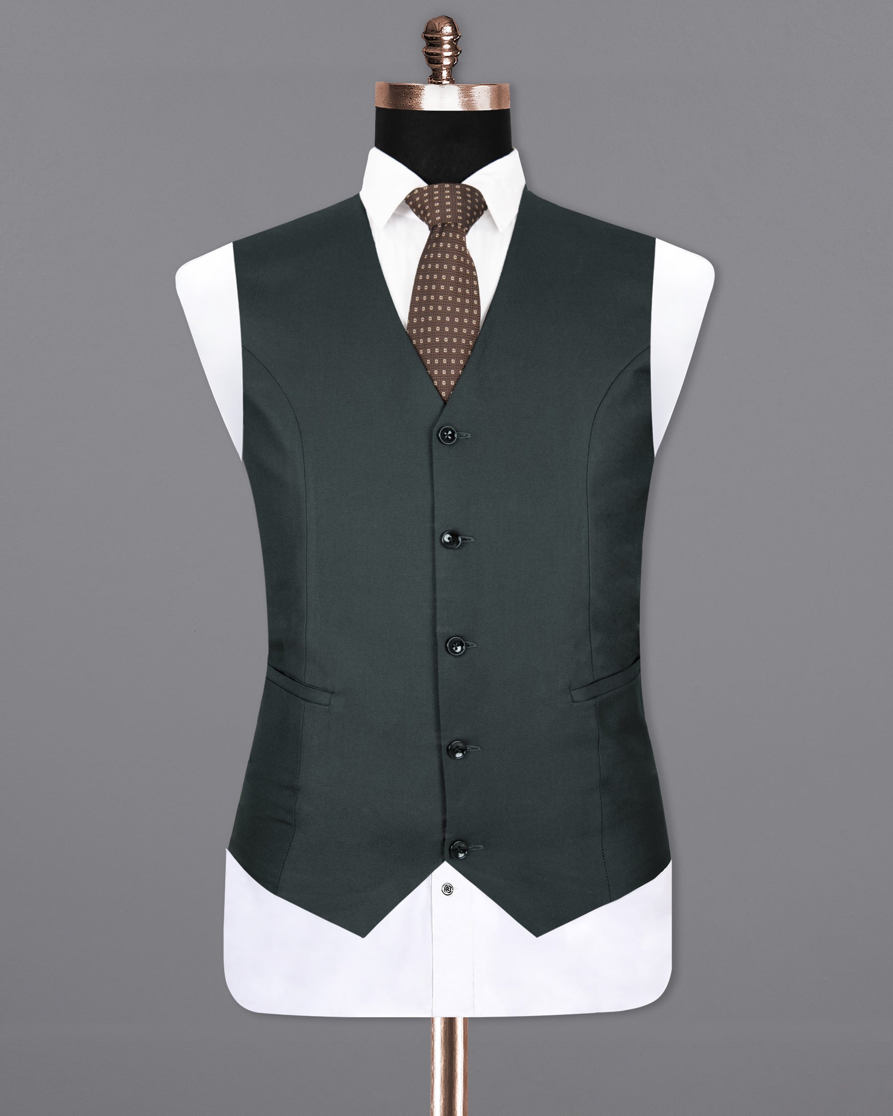 Charade Green Wool Rich Waistcoat V1310-36, V1310-38, V1310-40, V1310-42, V1310-44, V1310-46, V1310-48, V1310-50, V1310-52, V1310-54, V1310-56, V1310-58, V1310-60