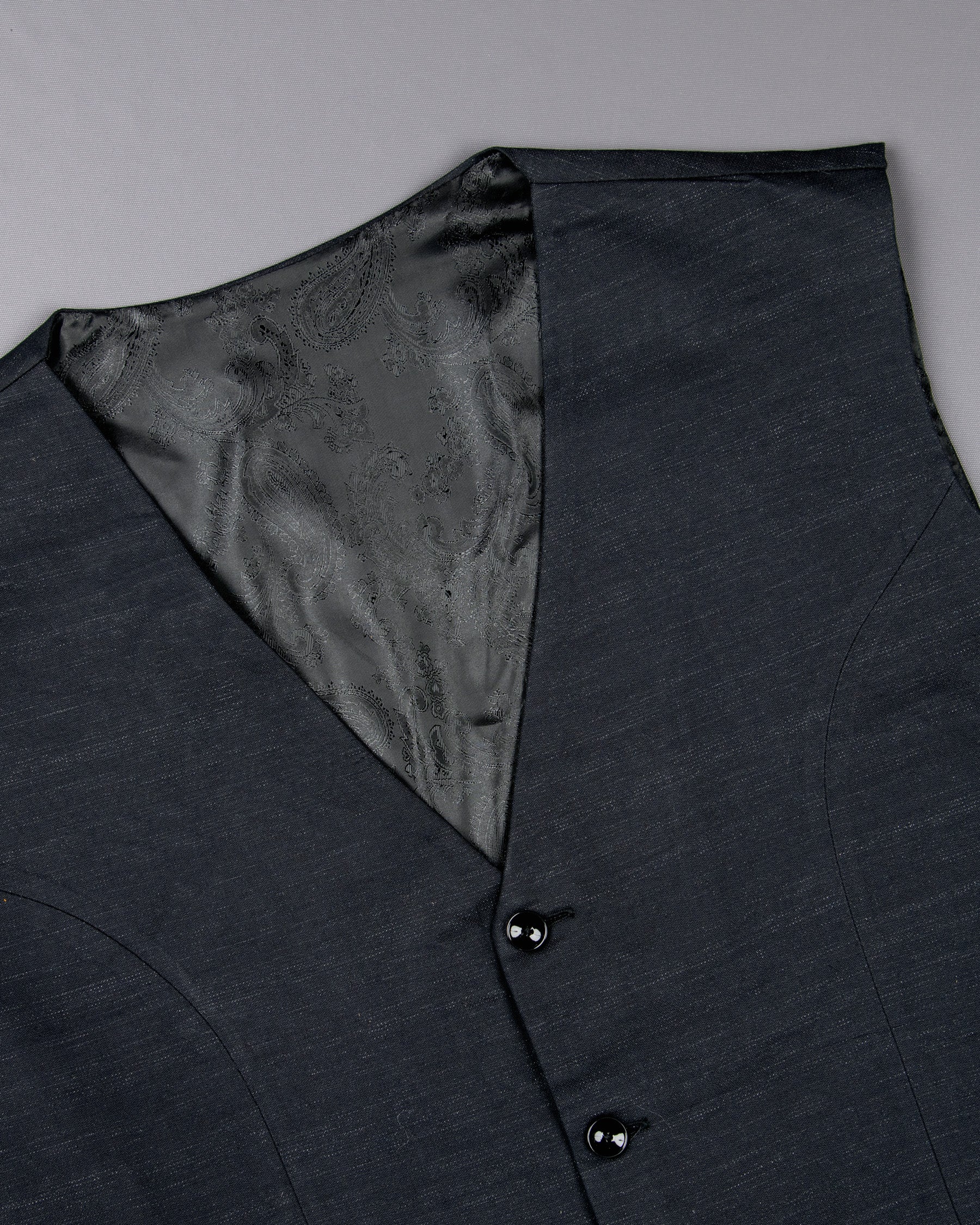 Charade Grey Premium Cotton Waistcoat