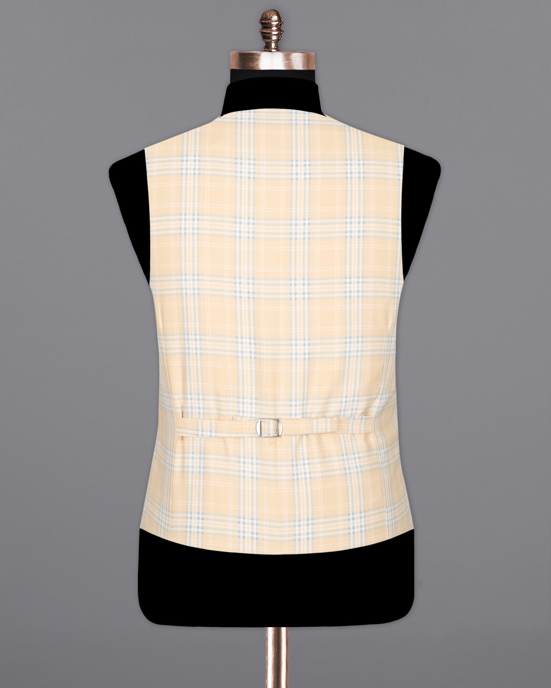 Karry Plaid Wool Rich Waistcoat