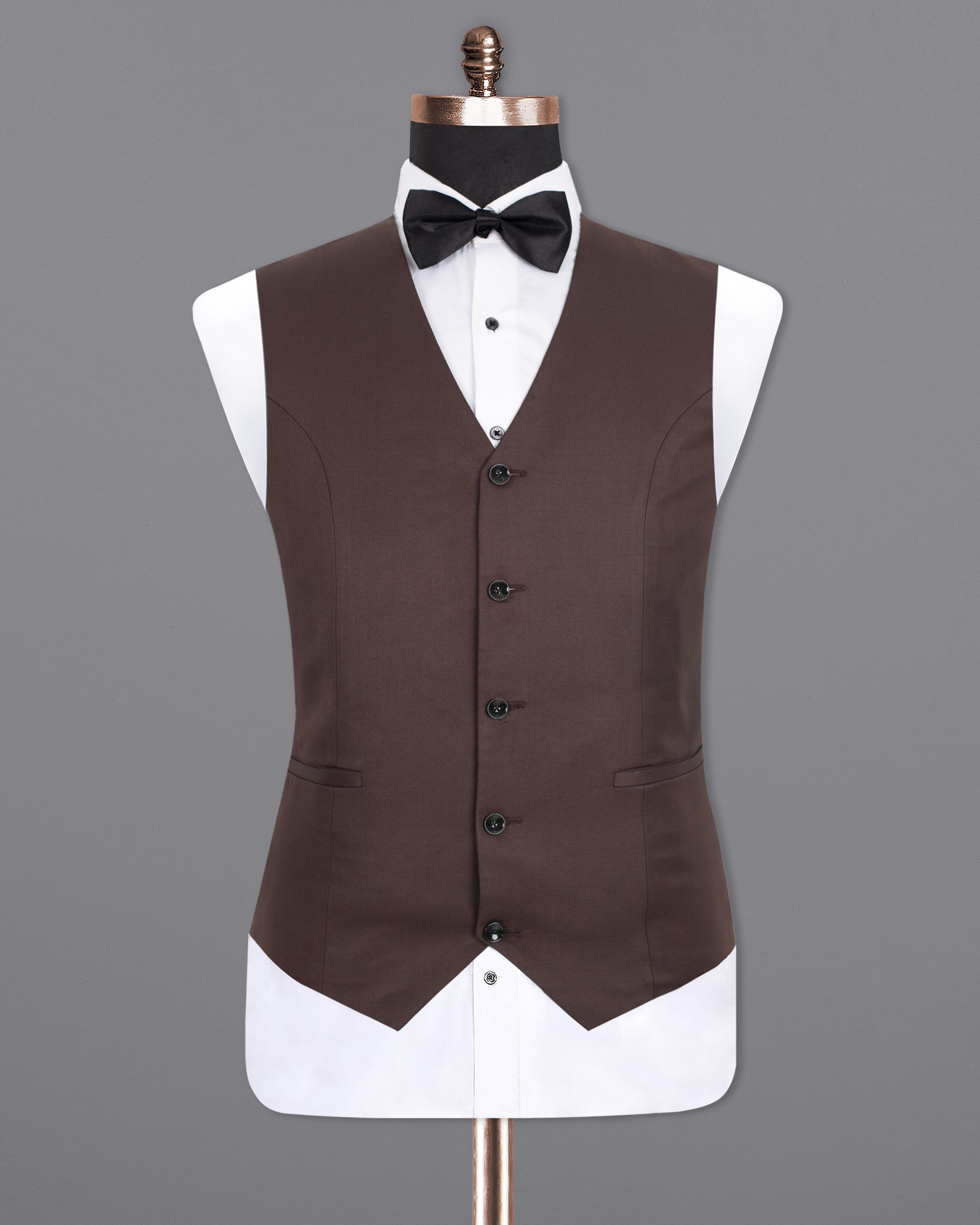 Matterhorn Brown Wool Rich  Waistcoat