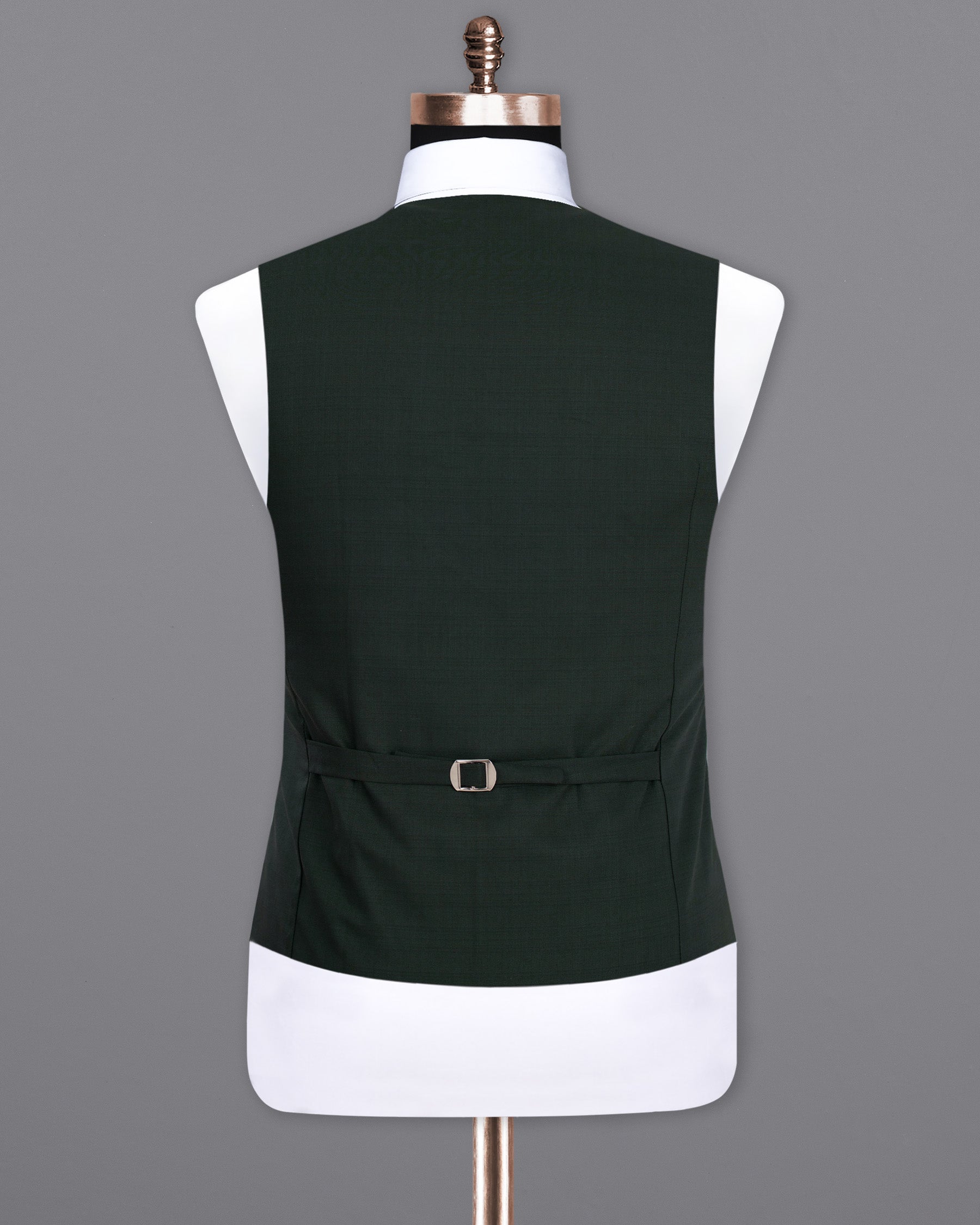 Log Cabin Green  Wool Rich  Waistcoat