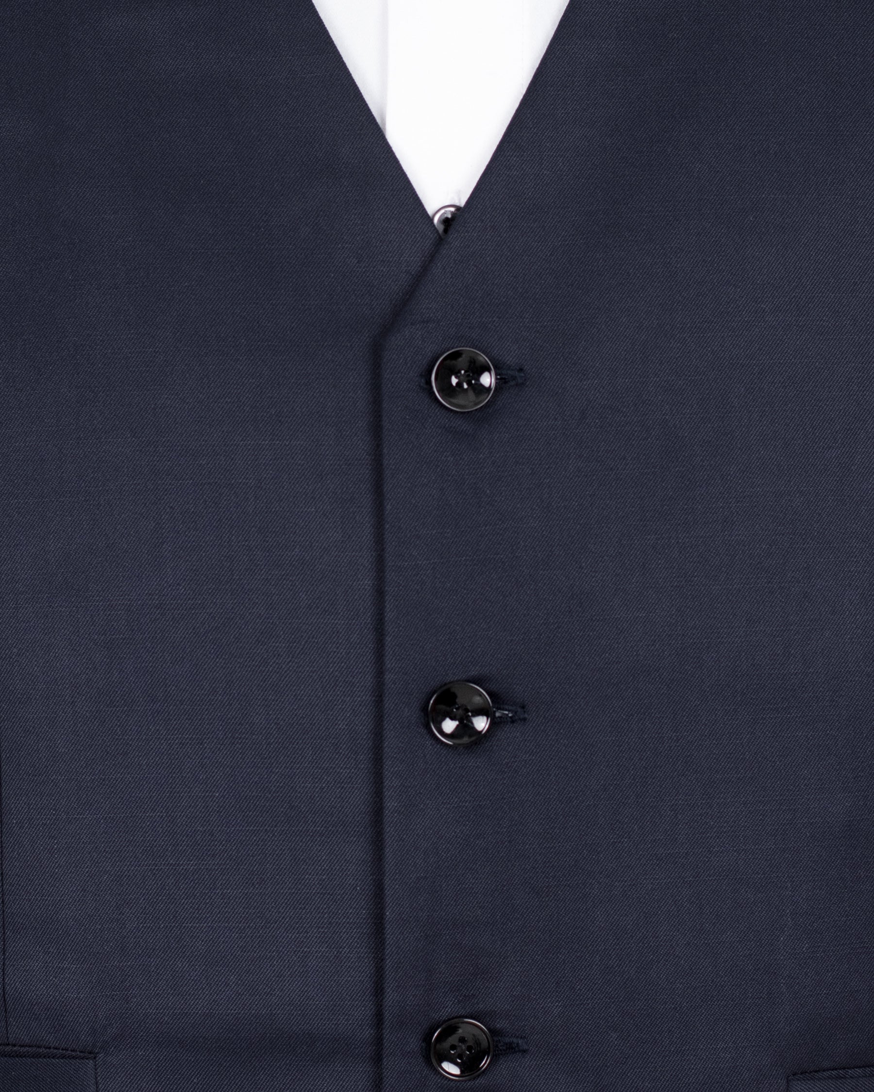 Licorice Blue Wool rich Waistcoat