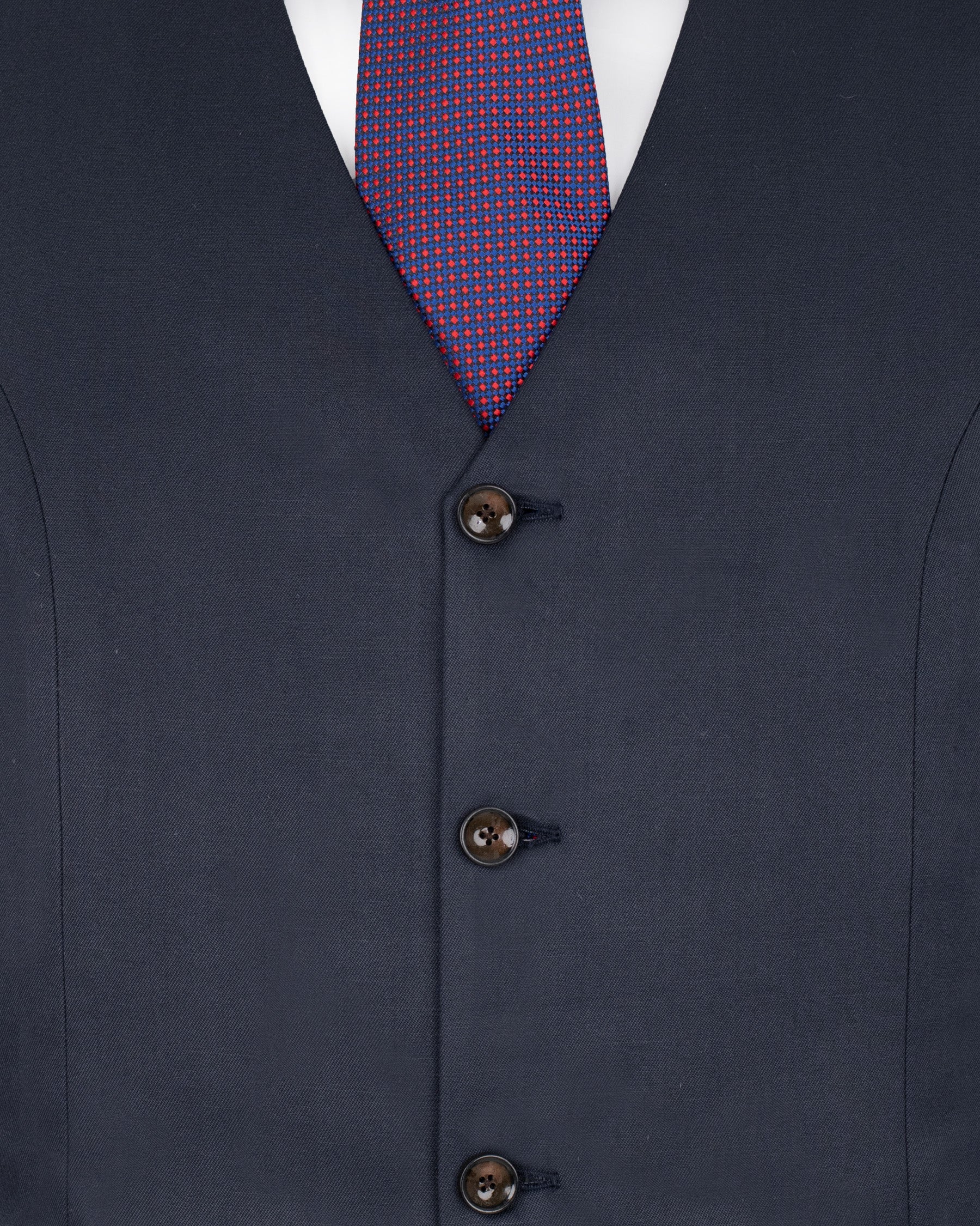 Valhalla Blue Wool Rich Waistcoat