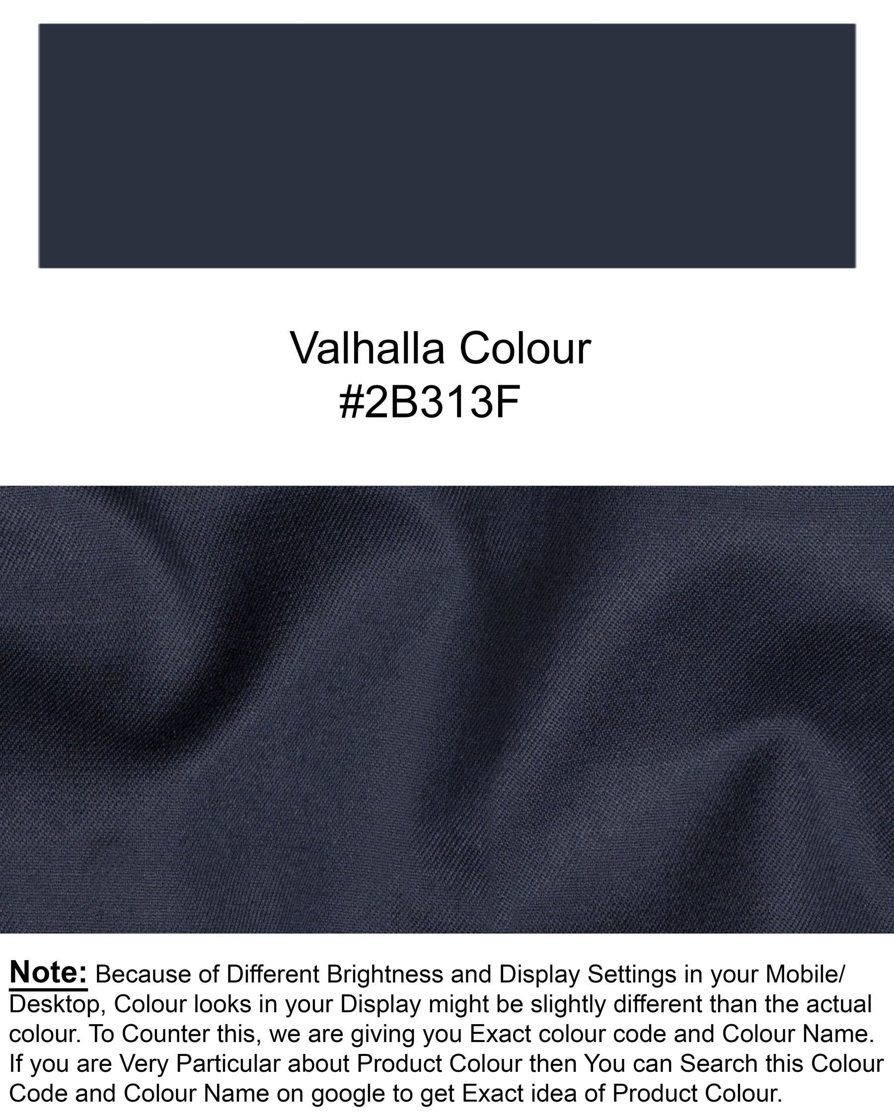Valhalla Blue Wool Rich Waistcoat