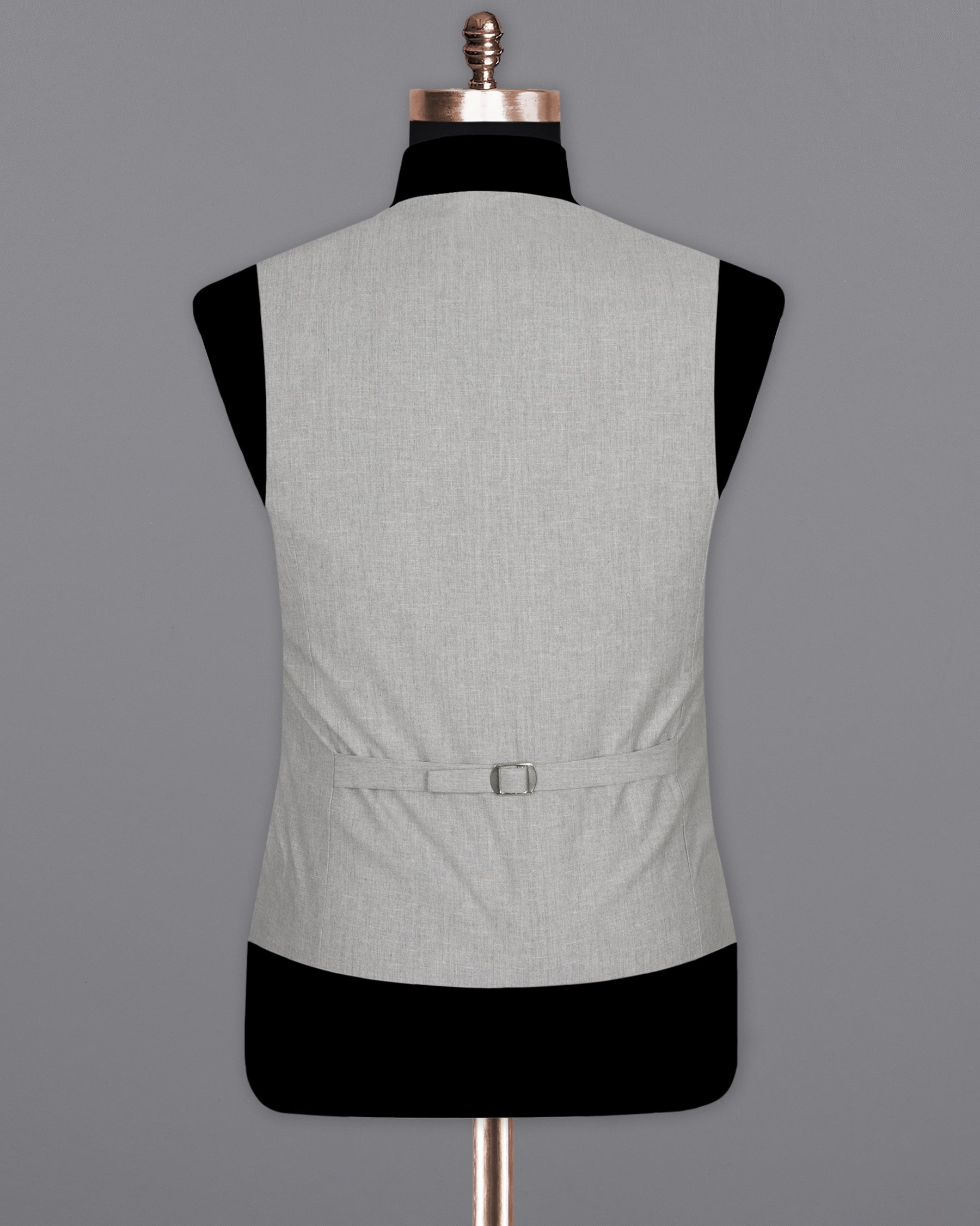 Pumice Grey Wool Rich Waistcoat