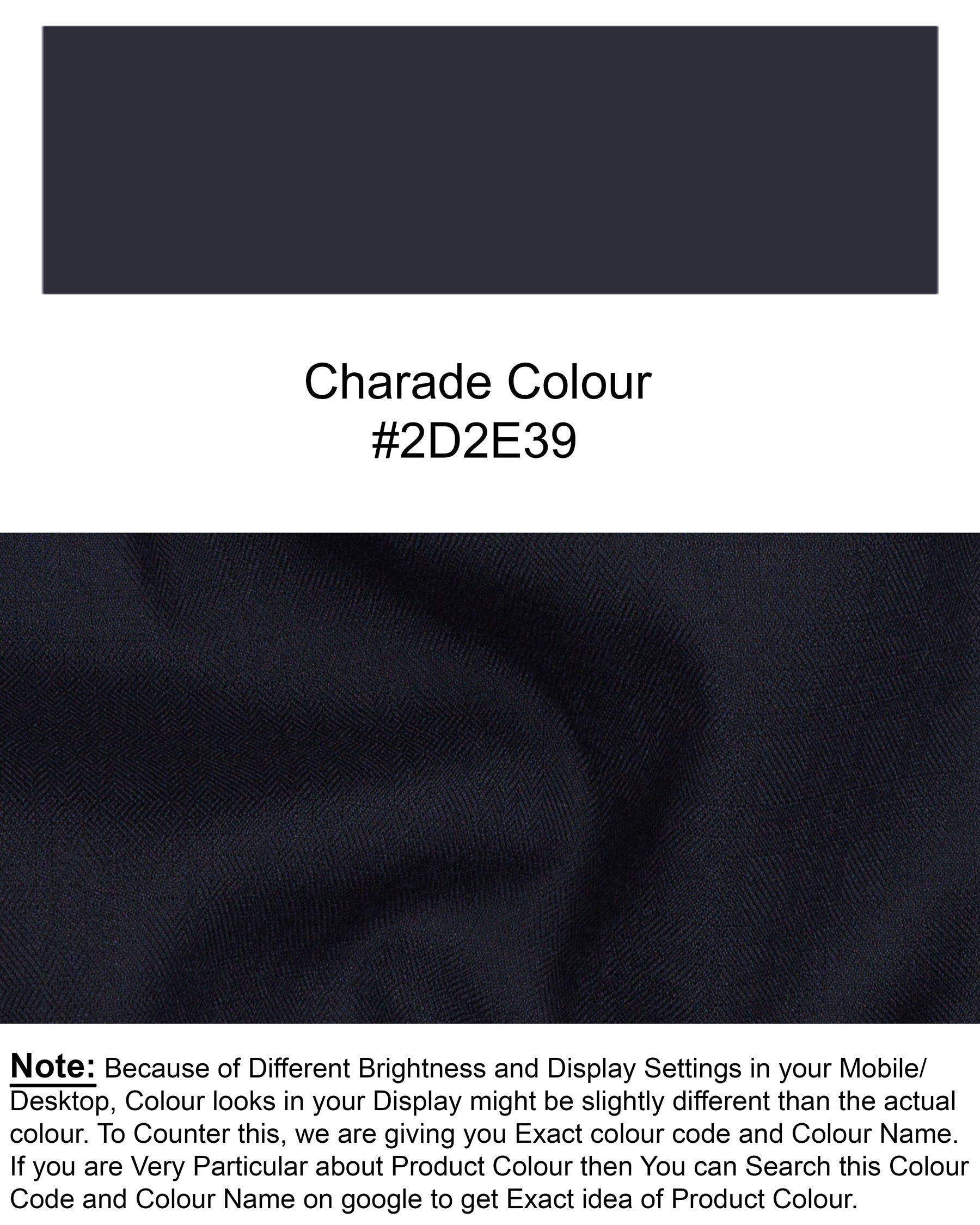 Navy Blue Subtle Textured Wool Rich Waistcoat V1378-36, V1378-38, V1378-40, V1378-42, V1378-44, V1378-46, V1378-48, V1378-50, V1378-52, V1378-54, V1378-56, V1378-58, V1378-60