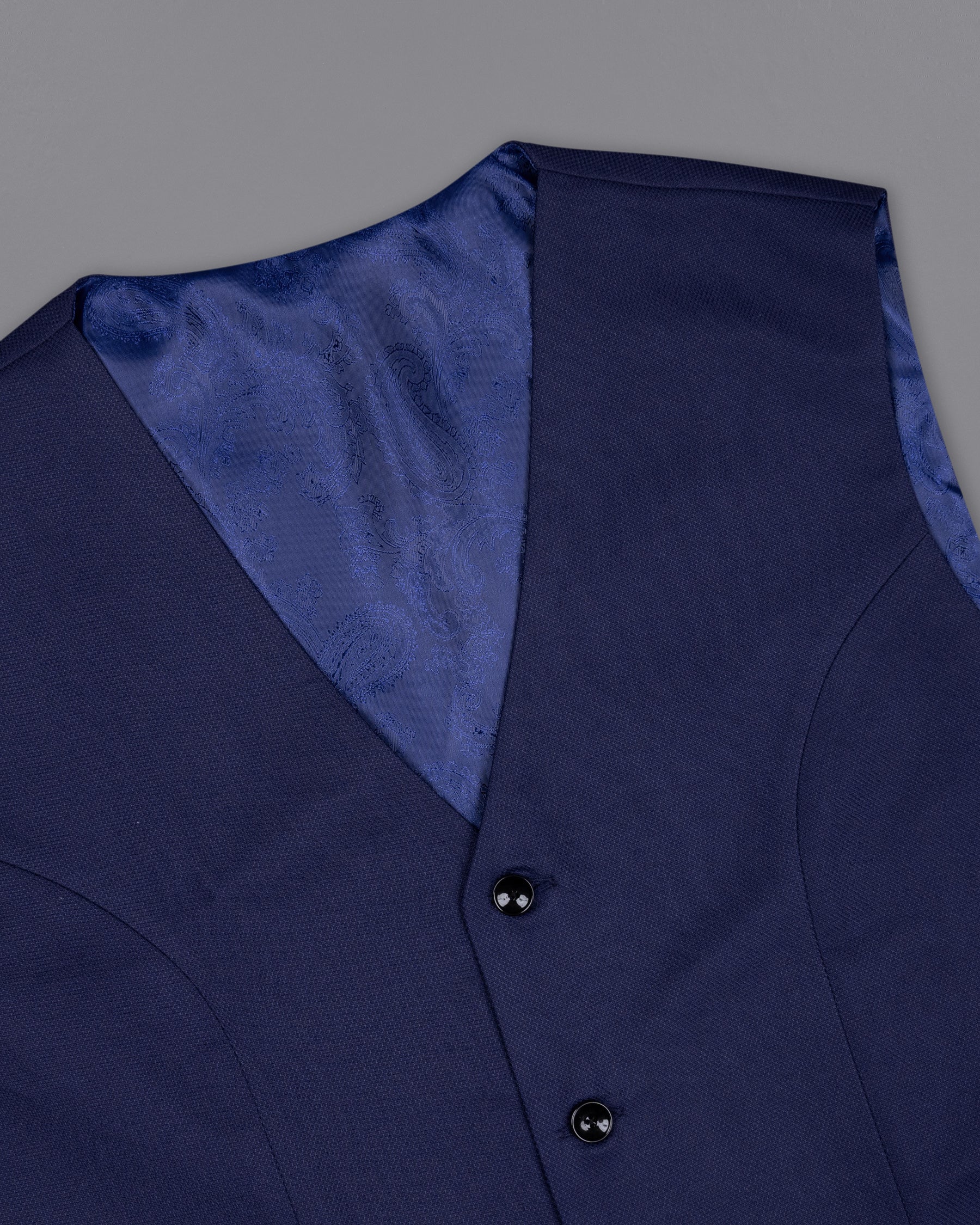 Royal Blue Wool Rich Waistcoat V1380-36, V1380-38, V1380-40, V1380-42, V1380-44, V1380-46, V1380-48, V1380-50, V1380-52, V1380-54, V1380-56, V1380-58, V1380-60