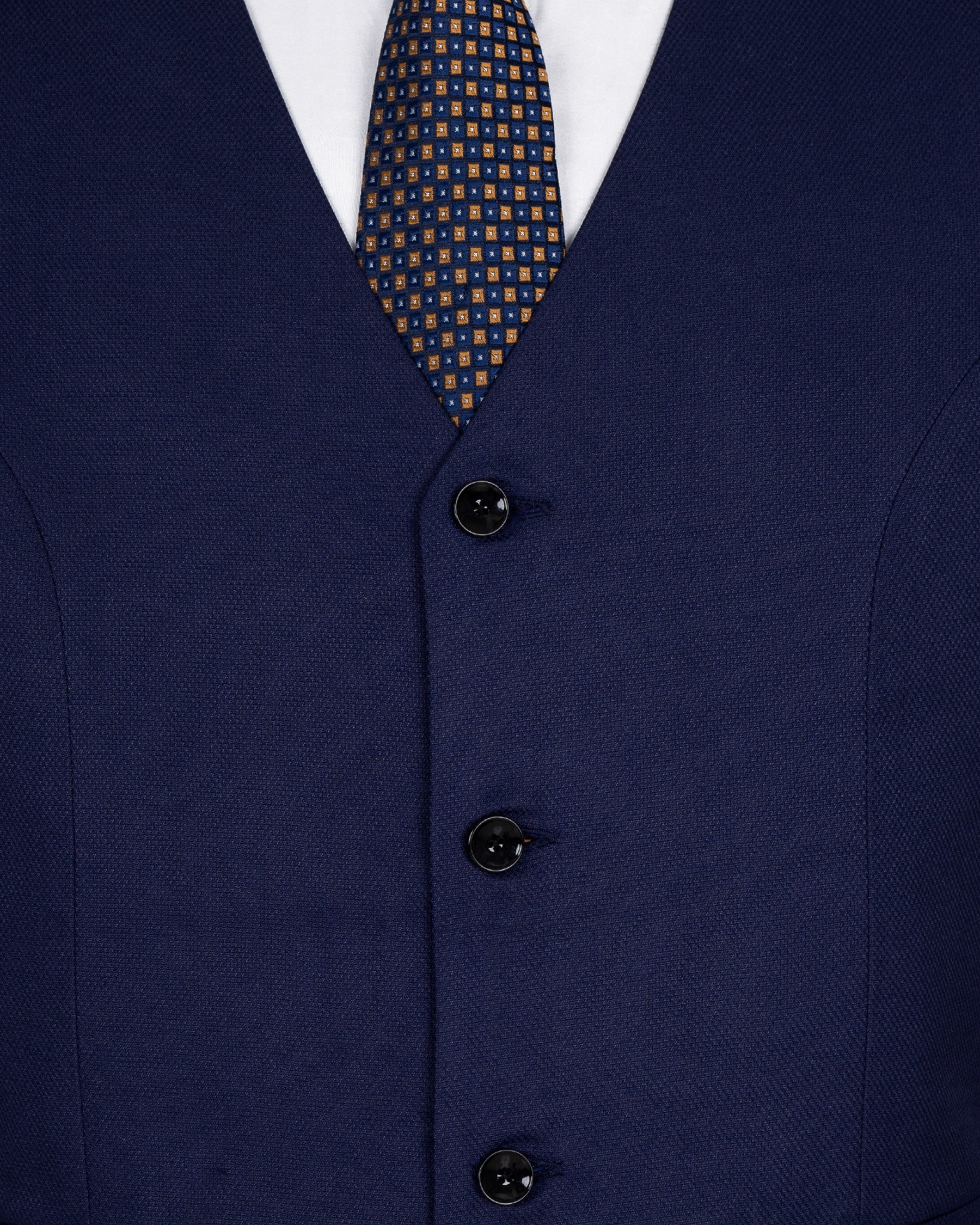 Royal Blue Wool Rich Waistcoat V1380-36, V1380-38, V1380-40, V1380-42, V1380-44, V1380-46, V1380-48, V1380-50, V1380-52, V1380-54, V1380-56, V1380-58, V1380-60