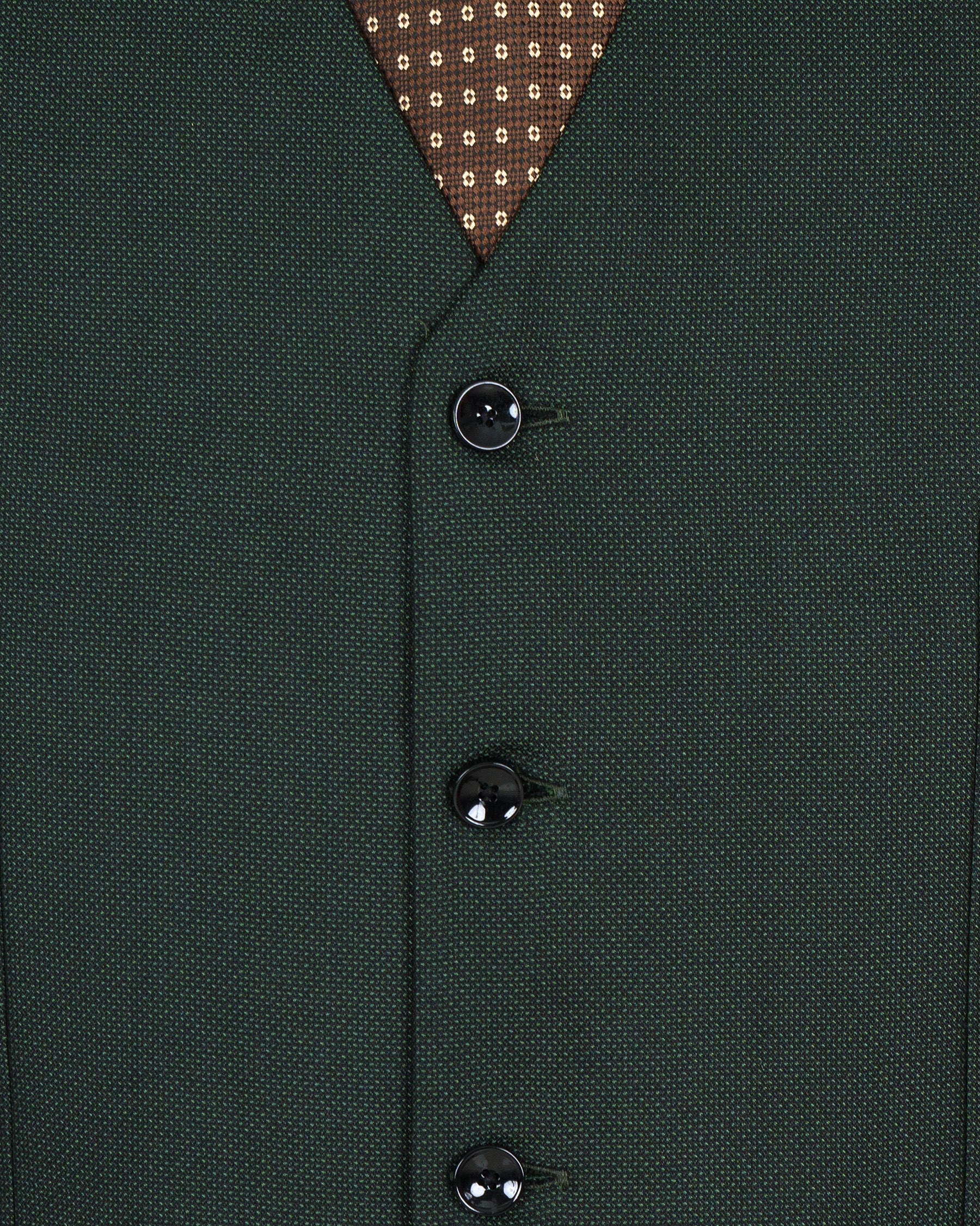 Heavy Metal Green Wool Rich Waistcoat V1397-36, V1397-38, V1397-40, V1397-42, V1397-44, V1397-46, V1397-48, V1397-50, V1397-52, V1397-54, V1397-56, V1397-58, V1397-60