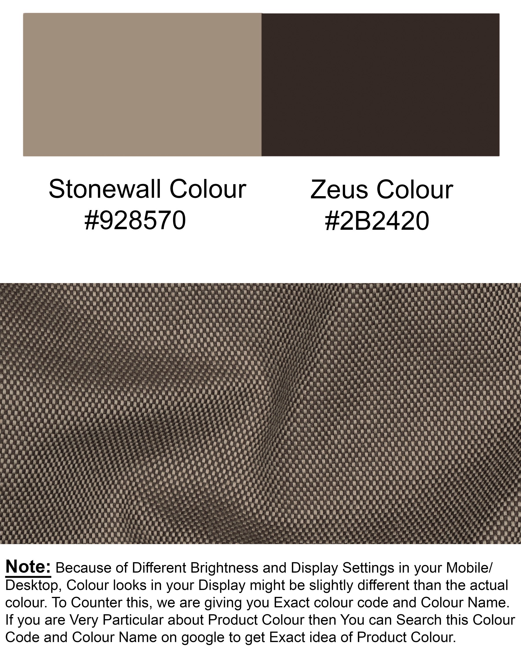 Stonewall with Zeus Brown Premium Cotton Sports Waistcoat V1401-36, V1401-38, V1401-40, V1401-42, V1401-44, V1401-46, V1401-48, V1401-50, V1401-52, V1401-54, V1401-56, V1401-58, V1401-60