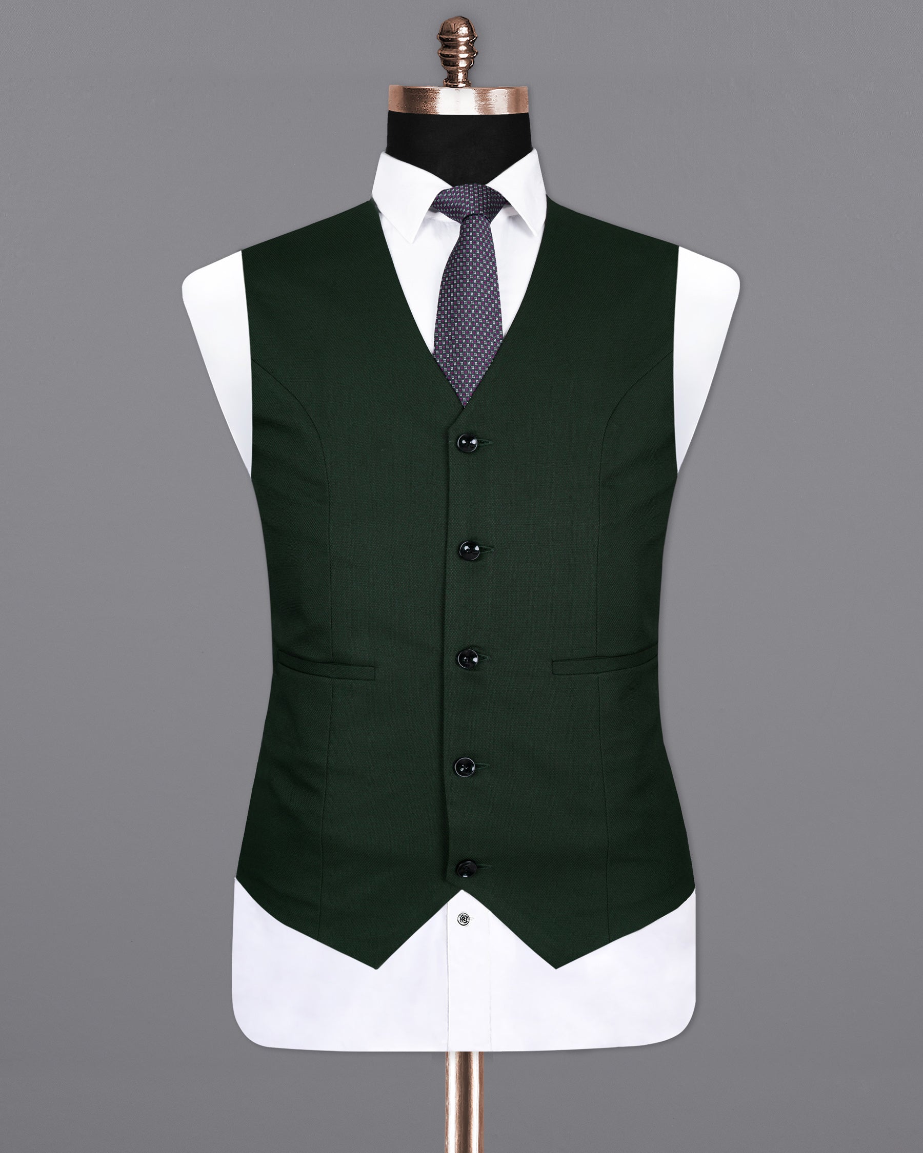 Celtic Green Textured Wool Rich Waistcoat V1404-36, V1404-38, V1404-40, V1404-42, V1404-44, V1404-46, V1404-48, V1404-50, V1404-52, V1404-54, V1404-56, V1404-58, V1404-60
