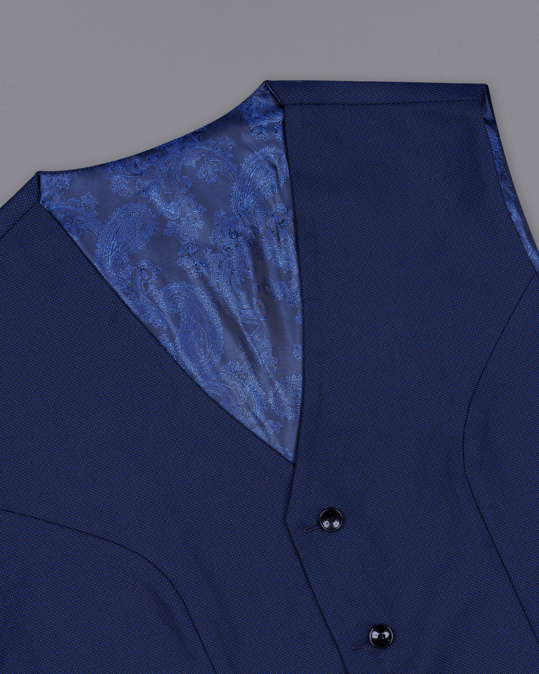 Royal Blue Wool rich Waistcoat V1406-36, V1406-38, V1406-40, V1406-42, V1406-44, V1406-46, V1406-48, V1406-50, V1406-52, V1406-54, V1406-56, V1406-58, V1406-60