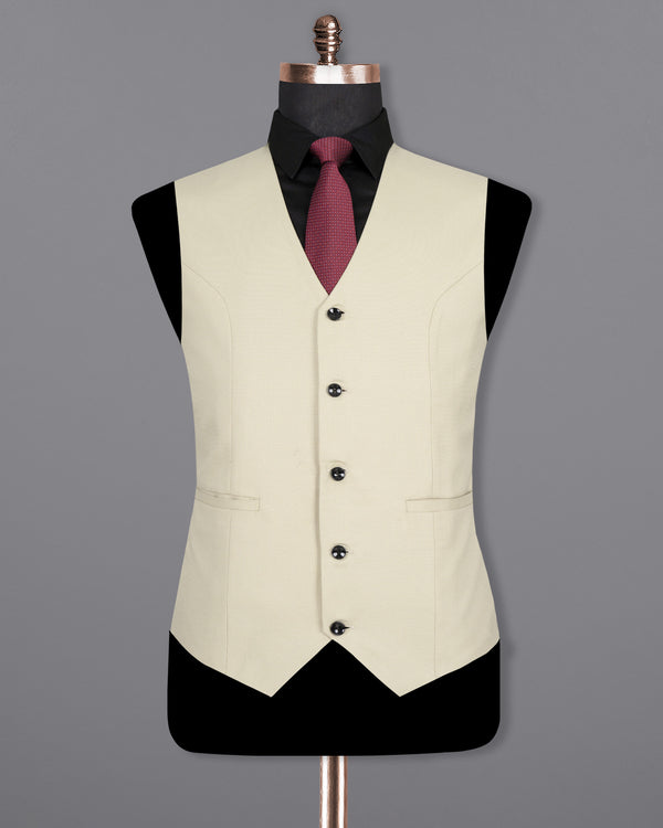 Bone Green Wool rich Waistcoat V1409-36, V1409-38, V1409-40, V1409-42, V1409-44, V1409-46, V1409-48, V1409-50, V1409-52, V1409-54, V1409-56, V1409-58, V1409-60