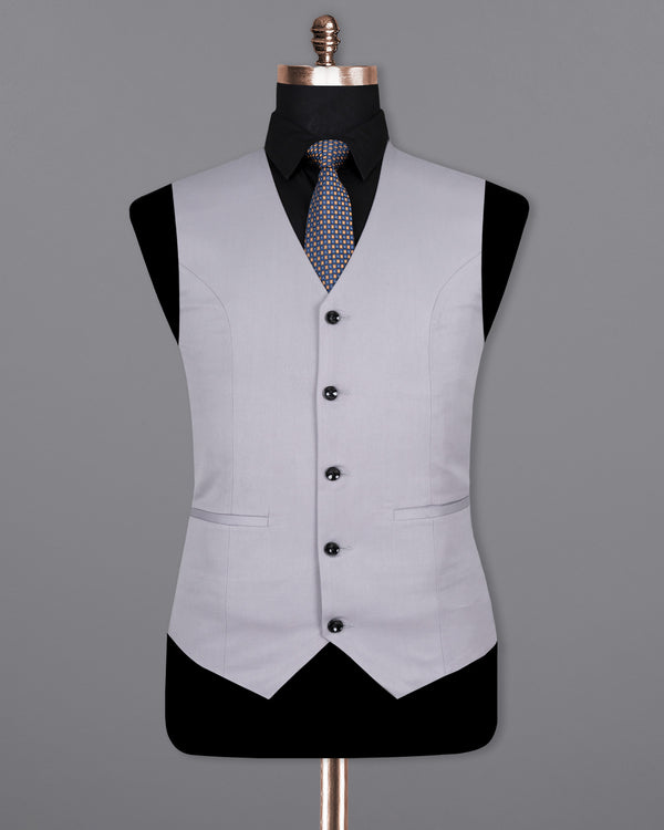 French Gray Wool rich Waistcoat V1410-36, V1410-38, V1410-40, V1410-42, V1410-44, V1410-46, V1410-48, V1410-50, V1410-52, V1410-54, V1410-56, V1410-58, V1410-60 