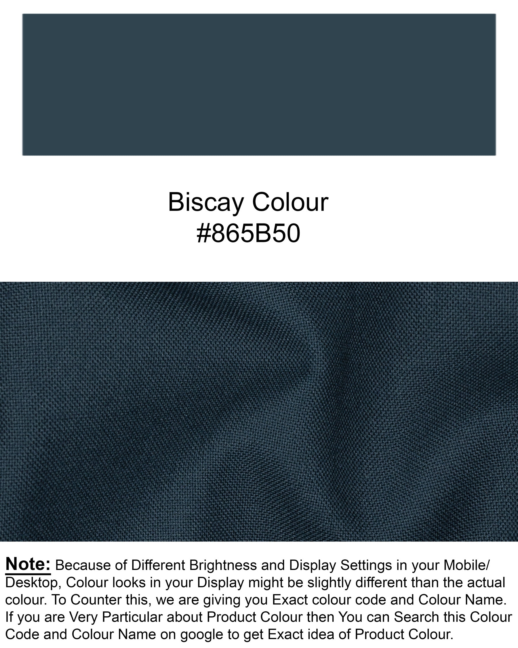 Biscay Blue Wool Rich Waistcoat V1411-36, V1411-38, V1411-40, V1411-42, V1411-44, V1411-46, V1411-48, V1411-50, V1411-52, V1411-54, V1411-56, V1411-58, V1411-60