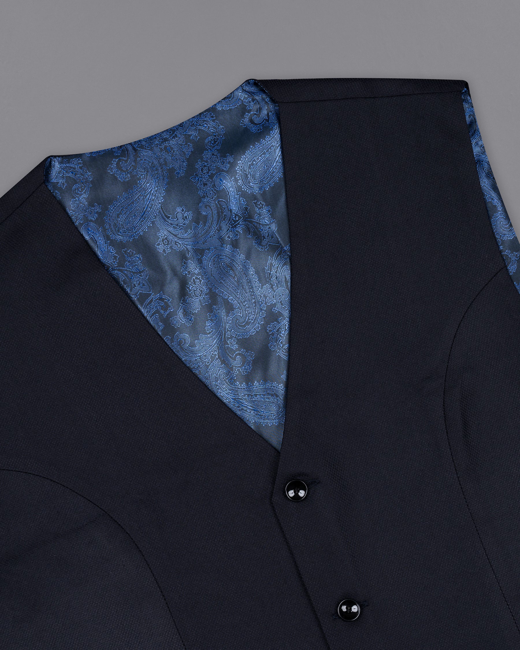 Dark Blue Wool Rich Waistcoat V1416-36, V1416-38, V1416-40, V1416-42, V1416-44, V1416-46, V1416-48, V1416-50, V1416-52, V1416-54, V1416-56, V1416-58, V1416-60