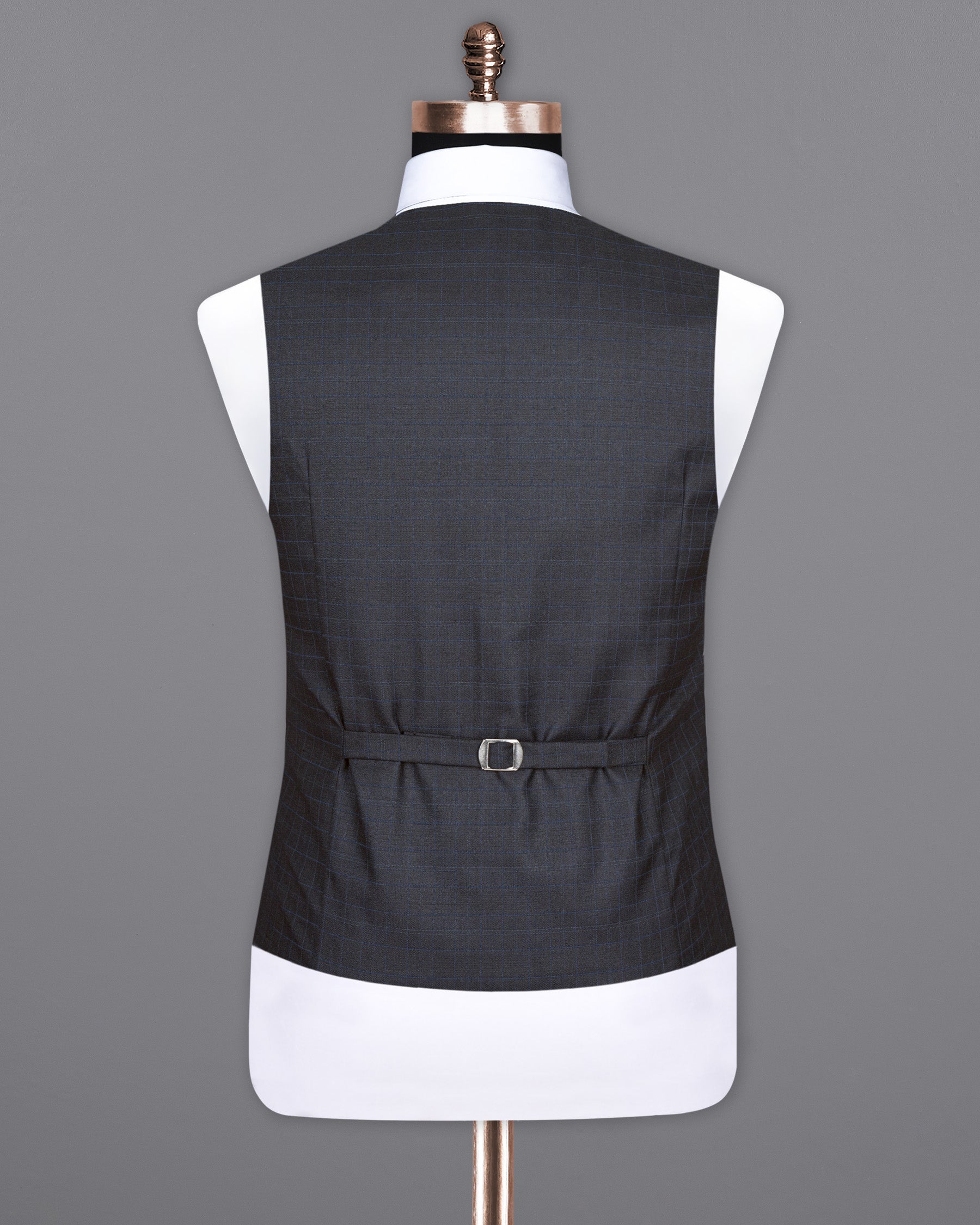 Mine Shaft Grey Plaid Wool Rich Waistcoat V1422-36, V1422-38, V1422-40, V1422-42, V1422-44, V1422-46, V1422-48, V1422-50, V1422-52, V1422-54, V1422-56, V1422-58, V1422-60