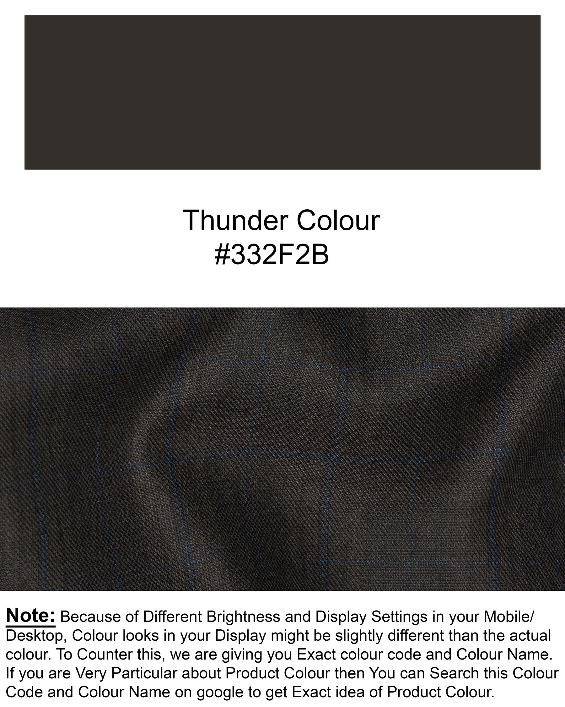 Thunder brown Plaid Wool Rich Waistcoat V1424-36, V1424-38, V1424-40, V1424-42, V1424-44, V1424-46, V1424-48, V1424-50, V1424-52, V1424-54, V1424-56, V1424-58, V1424-60