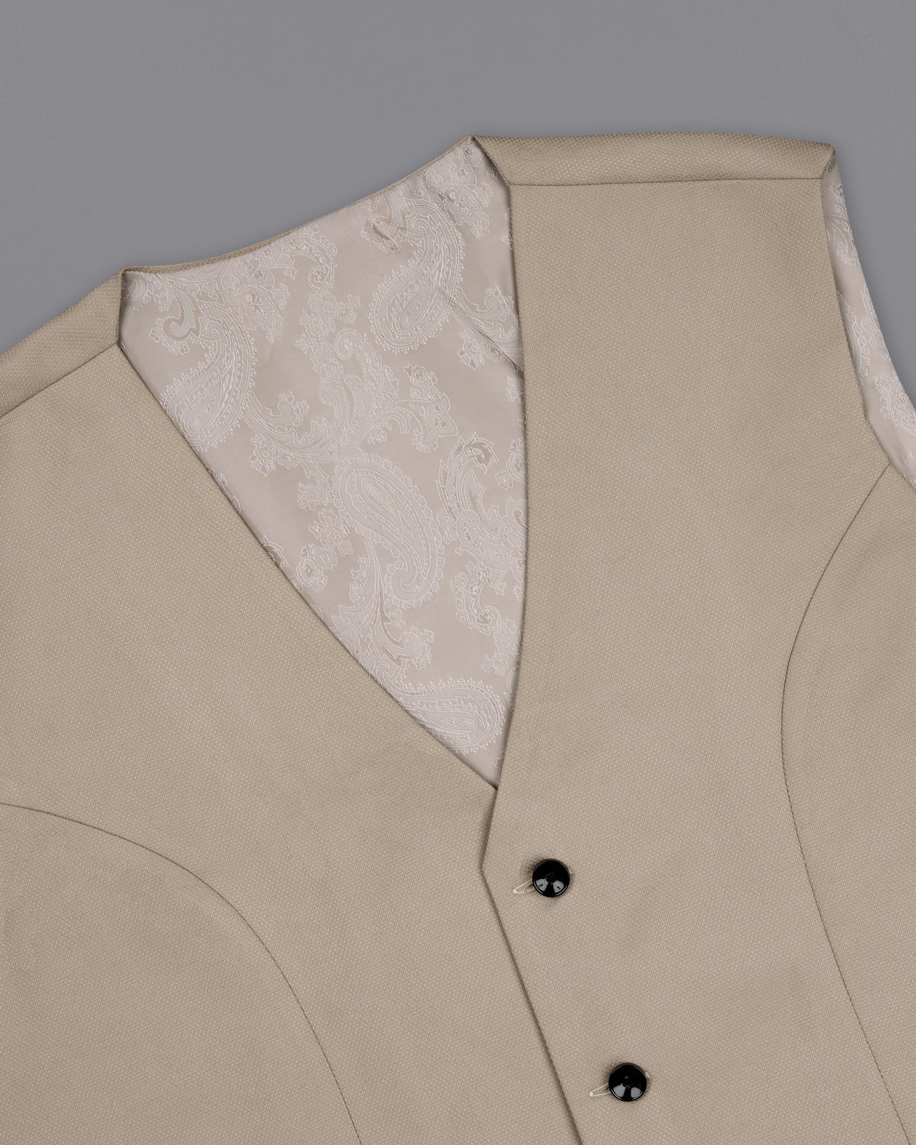 Malta Cream Wool Rich Waistcoat