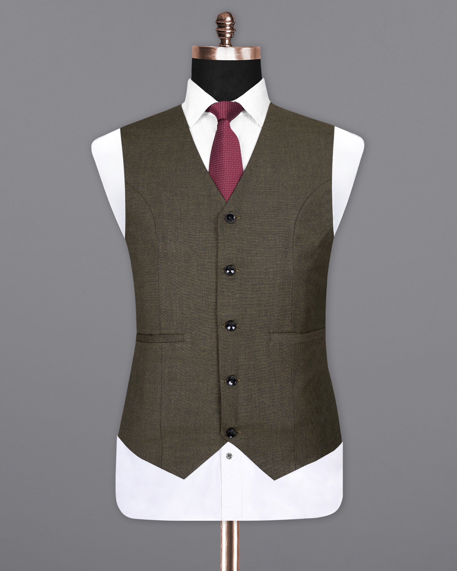 Merlin Green Wool Rich Waistcoat V1426-36, V1426-38, V1426-40, V1426-42, V1426-44, V1426-46, V1426-48, V1426-50, V1426-52, V1426-54, V1426-56, V1426-58, V1426-60