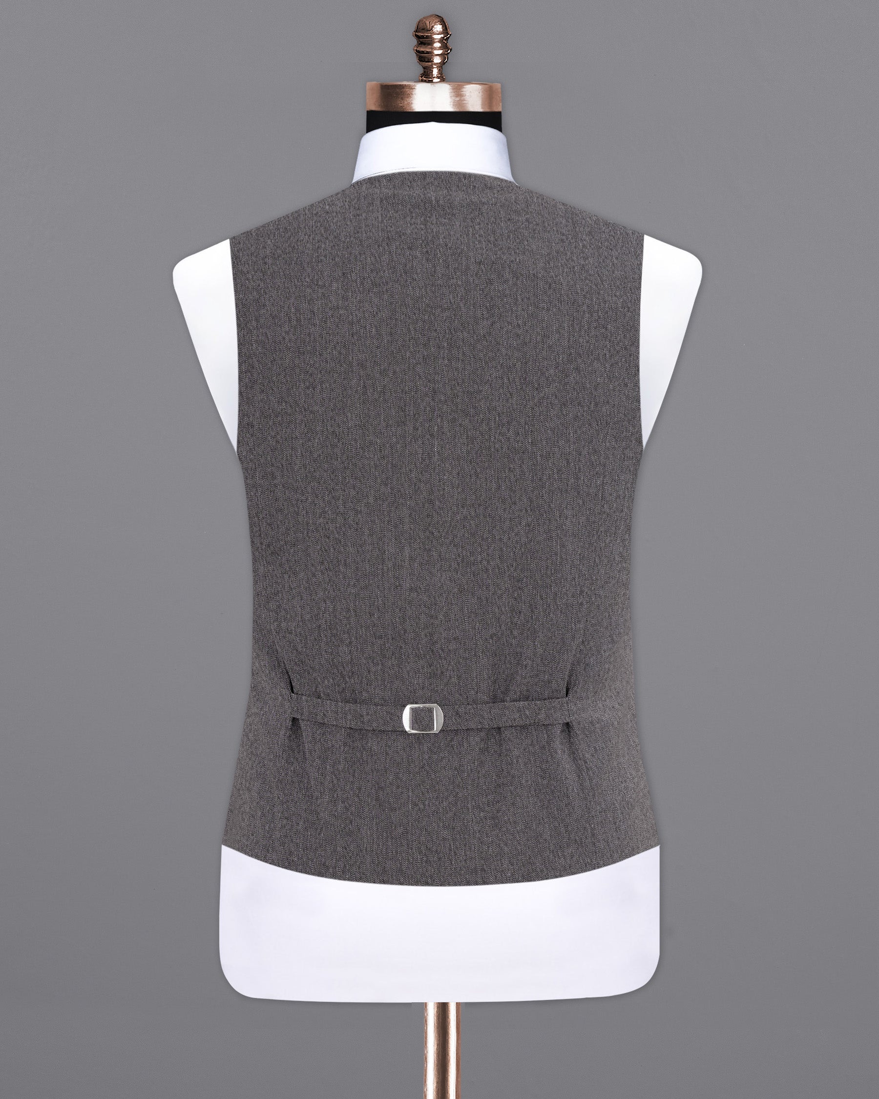 Mobster Grey Premium Cotton Waistcoat V1451-36, V1451-38, V1451-40, V1451-42, V1451-44, V1451-46, V1451-48, V1451-50, V1451-52, V1451-54, V1451-56, V1451-58, V1451-60