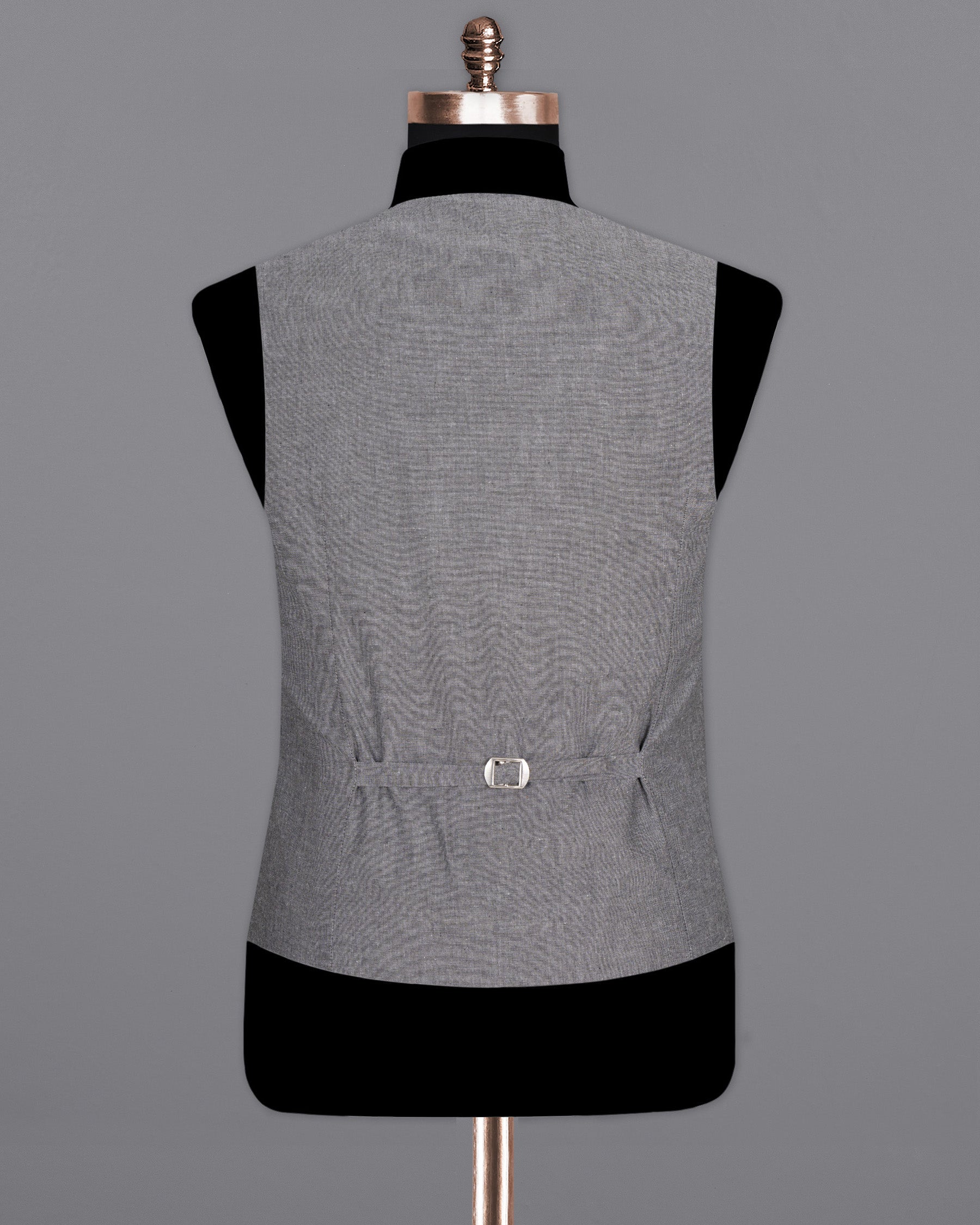 Mountain Mist Grey Luxurious Linen Waistcoat V1457-36, V1457-38, V1457-40, V1457-42, V1457-44, V1457-46, V1457-48, V1457-50, V1457-52, V1457-54, V1457-56, V1457-58, V1457-60