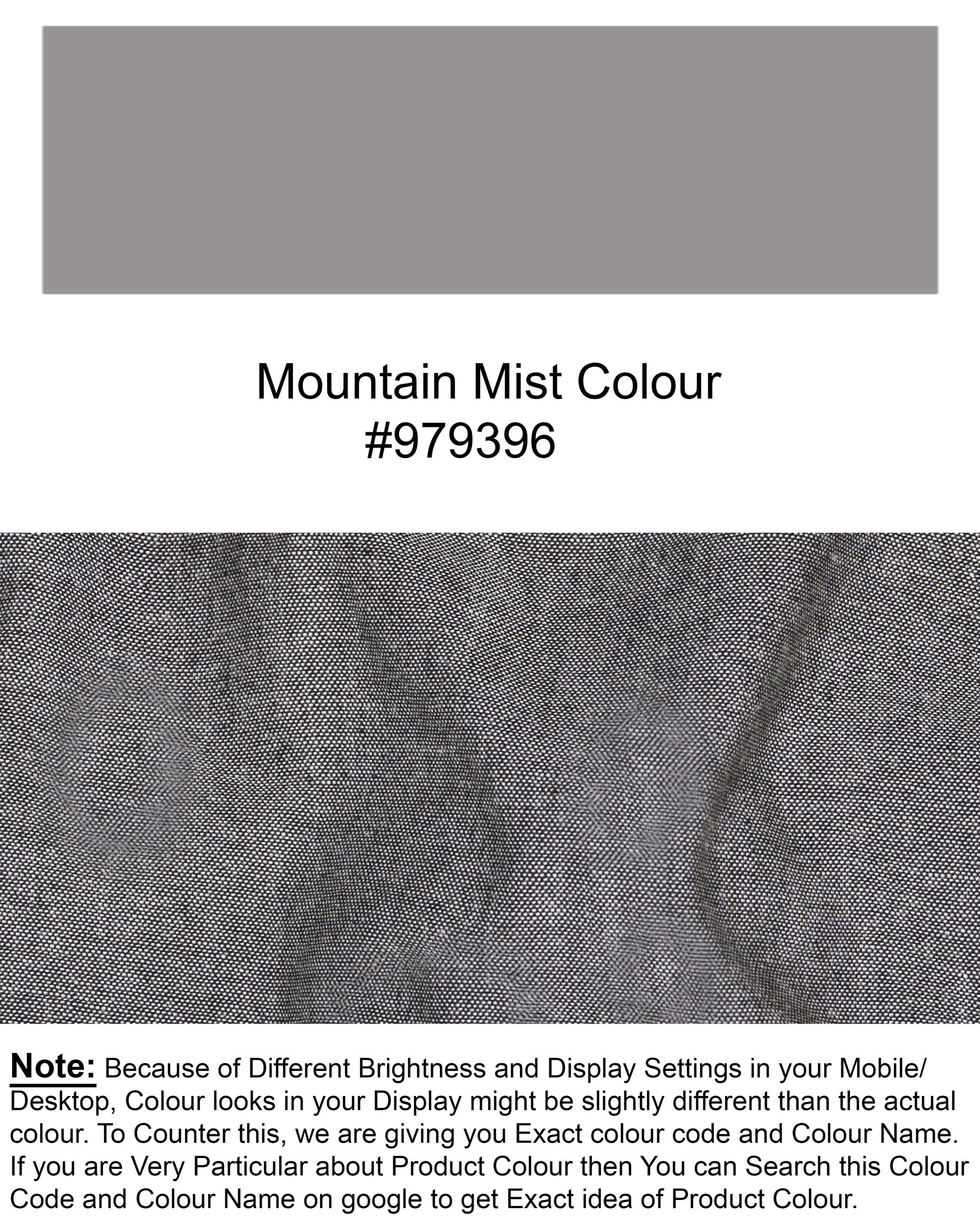 Mountain Mist Grey Luxurious Linen Waistcoat V1457-36, V1457-38, V1457-40, V1457-42, V1457-44, V1457-46, V1457-48, V1457-50, V1457-52, V1457-54, V1457-56, V1457-58, V1457-60