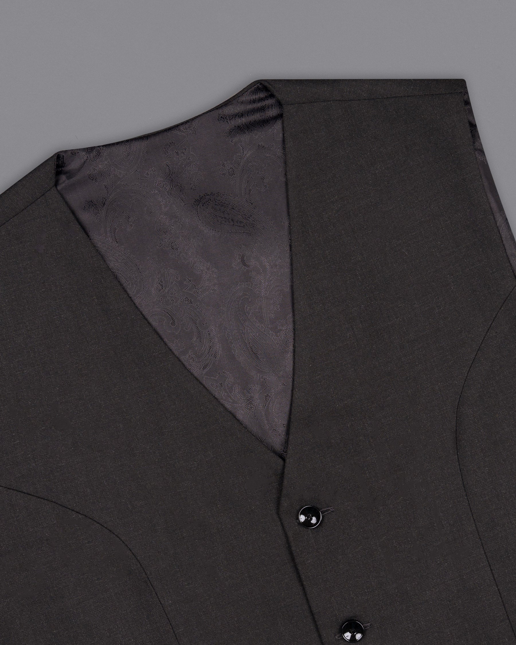 Diesel Black Wool Rich Waistcoat V1460-36, V1460-38, V1460-40, V1460-42, V1460-44, V1460-46, V1460-48, V1460-50, V1460-52, V1460-54, V1460-56, V1460-58, V1460-60